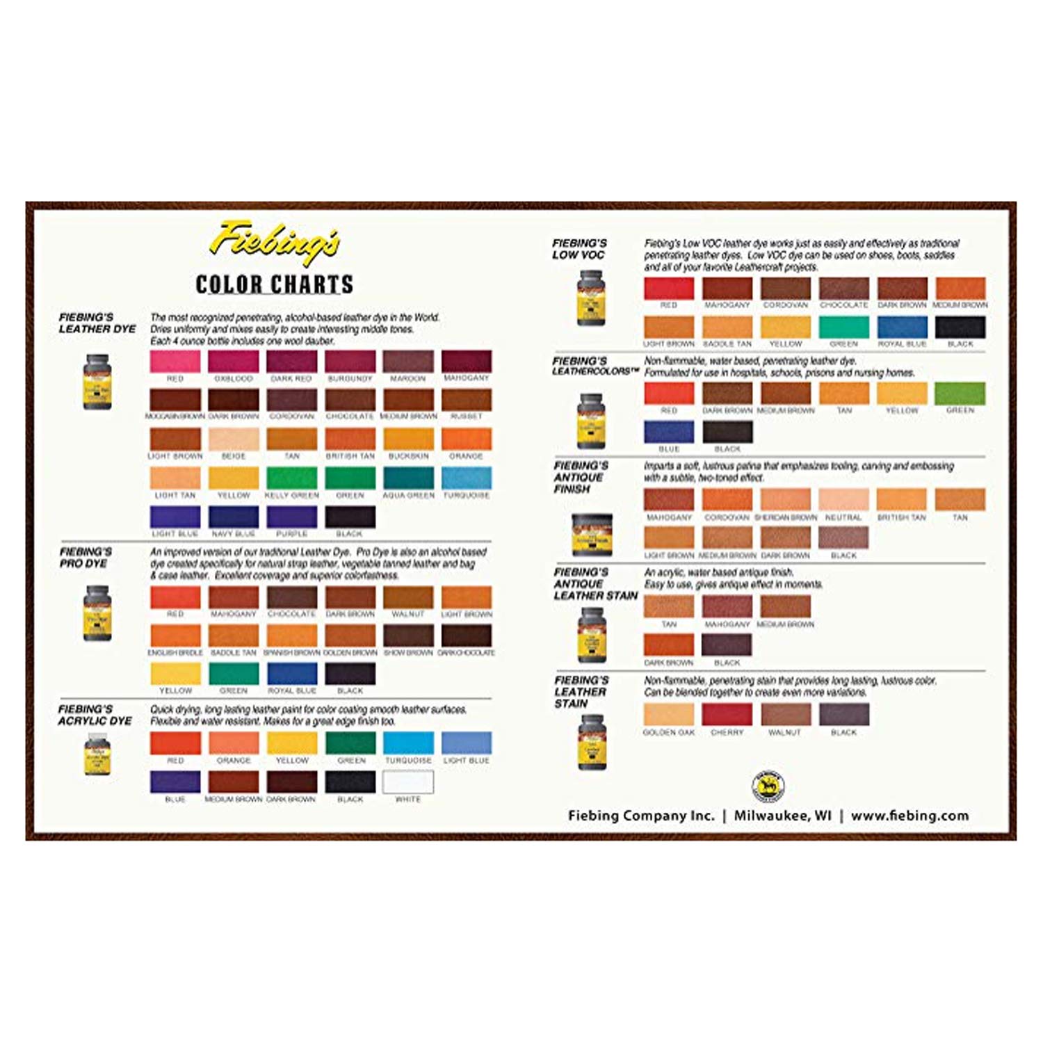 Fiebing's Leather Dye 32oz - Alcohol-Based Permanent Dye for Leather, Black, Model 50-2047-BK