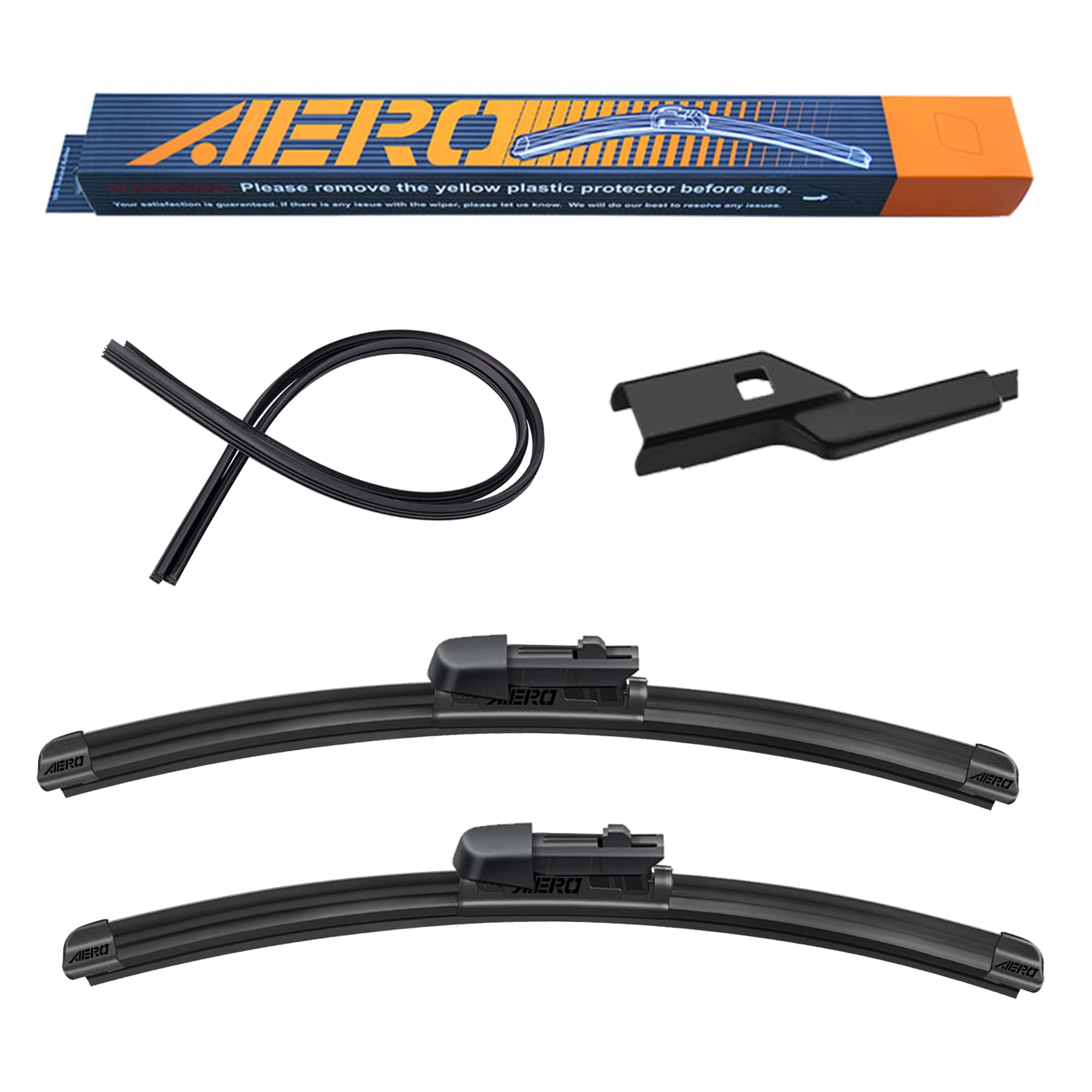 Aero Avenger 28''+28'' Wipers, Oem Replacement For Cadillac Elr 2016-2014, Premium All-Season Windshield Wiper Blades With Extra