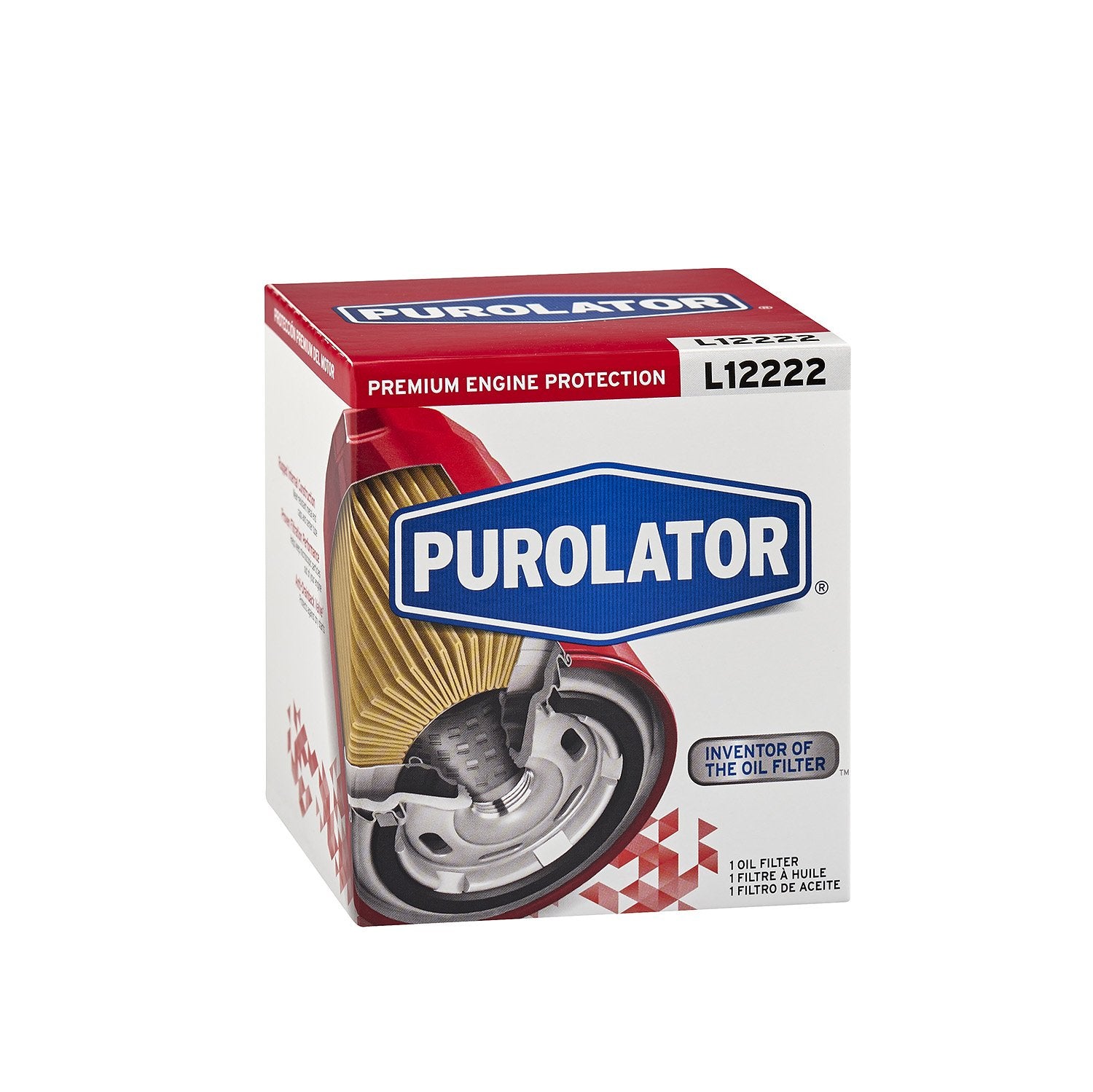 Purolator L12222 Premium Engine Protection Spin On Oil Filter Compatible With Ram 1500, Chevrolet Silverado 1500, Silverado 2500