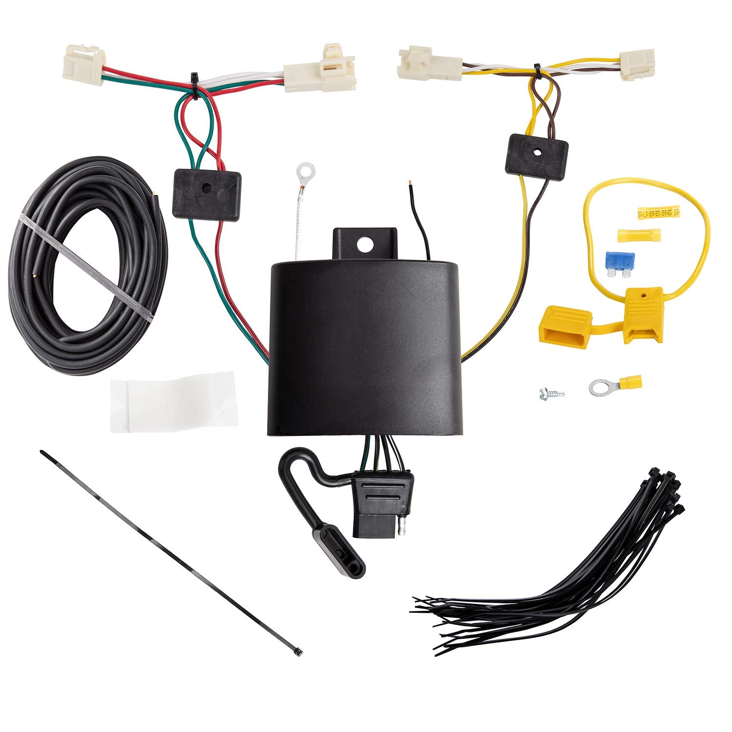 Tekonsha T-One T-Connector Harness, 4-Way Flat, Compatible With Select Toyota Rav4