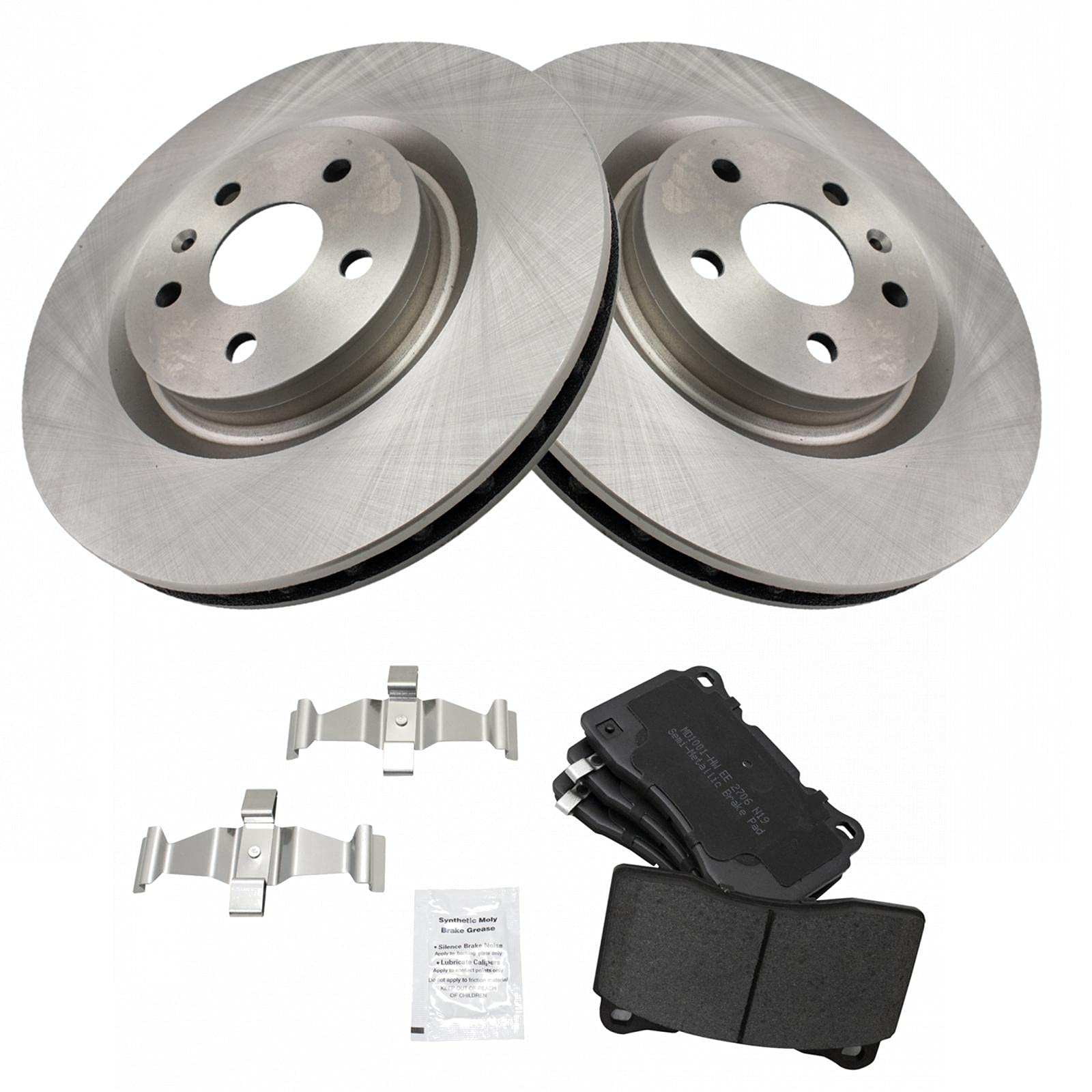 Trq Front Metallic Brake Pads & 2 Discs Rotors Set Kit For Camaro Ss Regal Turbo