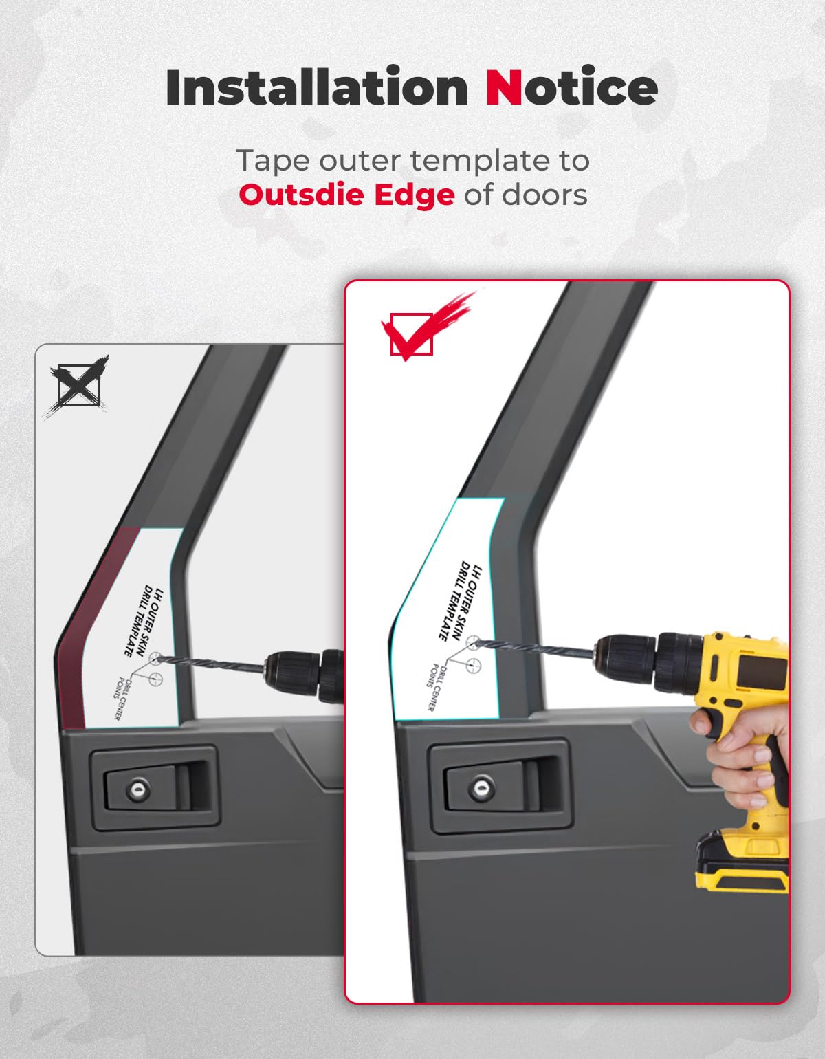 Kemimoto Upgraded Door Mounted Side Mirrors, Large Size Door Mirrors Compatible With Polaris Ranger 1000 570 Northstar Xp Sp, Co