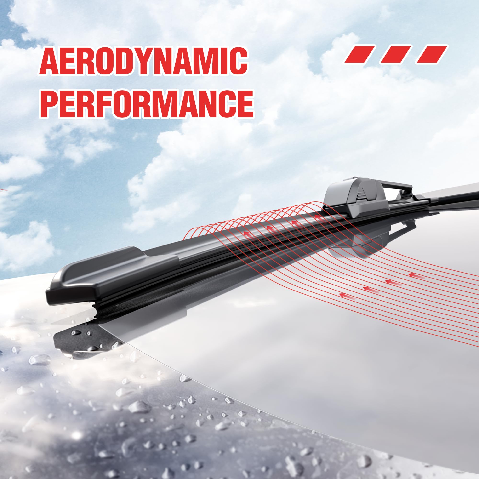 Berg Regen 22 Inch-2 Pack Silicone Windshield Wiper Blades Replacement For Chevy Silverado Tahoe Avalanche Suburban 13-08 Gmc Si