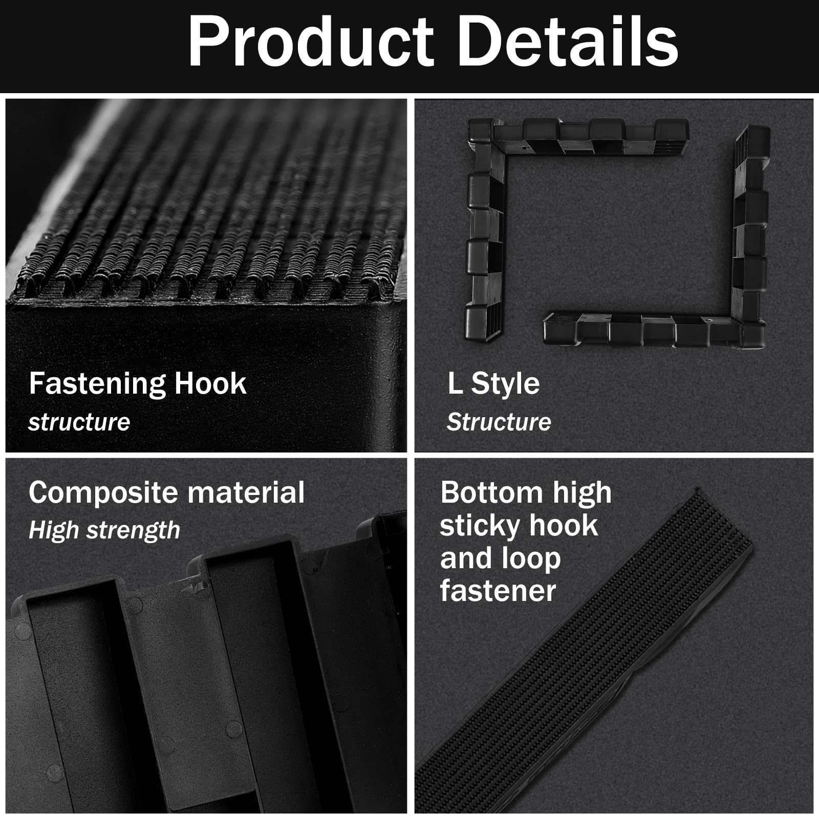Datanly 8 Sets Car Trunk Organizer Blocks for Back of SUV Multipurpose Car Storage Organizer Blocks Trunk Divider Available to W
