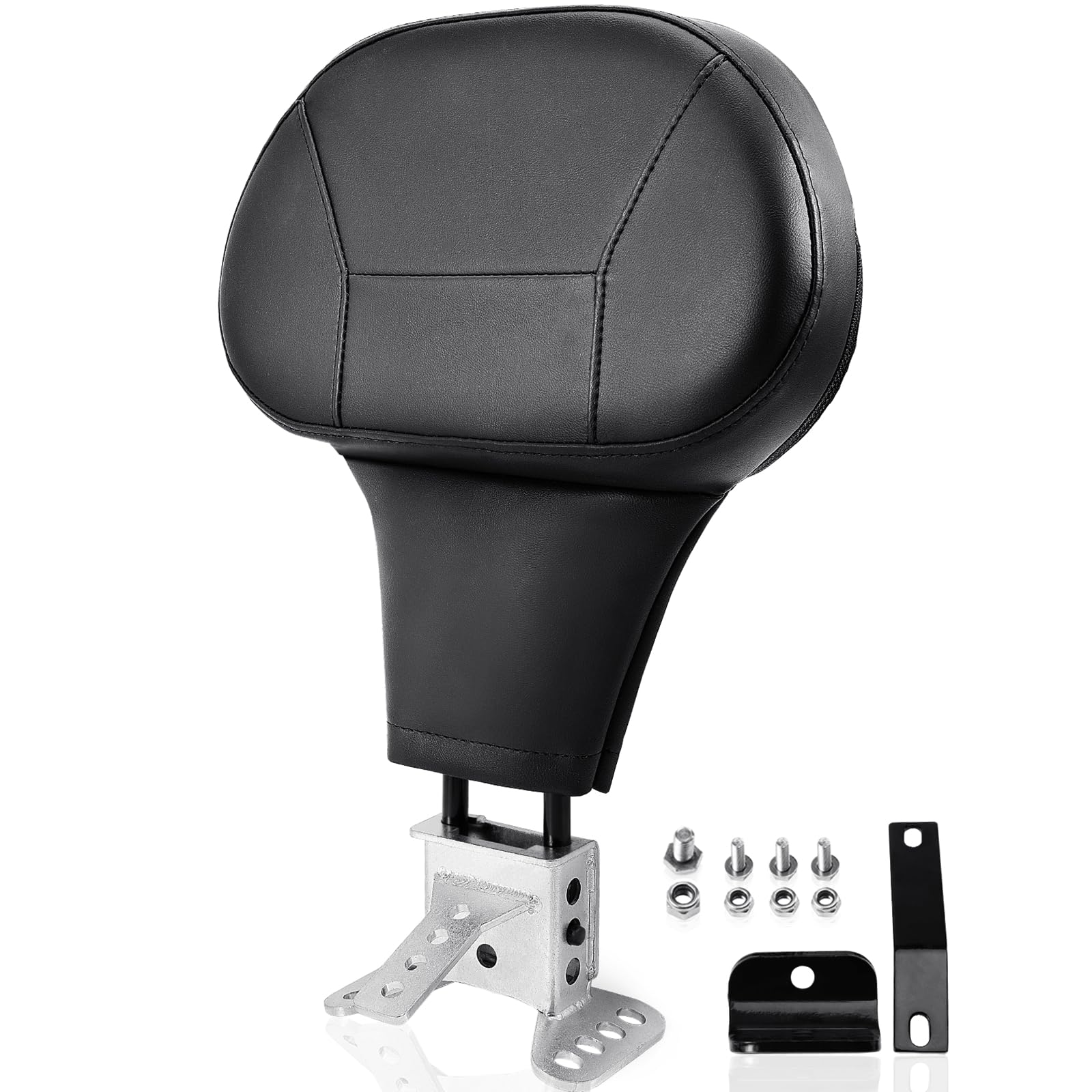kekykm Detachable Driver Rider Backrest for 2009-2024 Harley Davidson Touring Street Glide Road King Road Glide Ultra Limited Qu