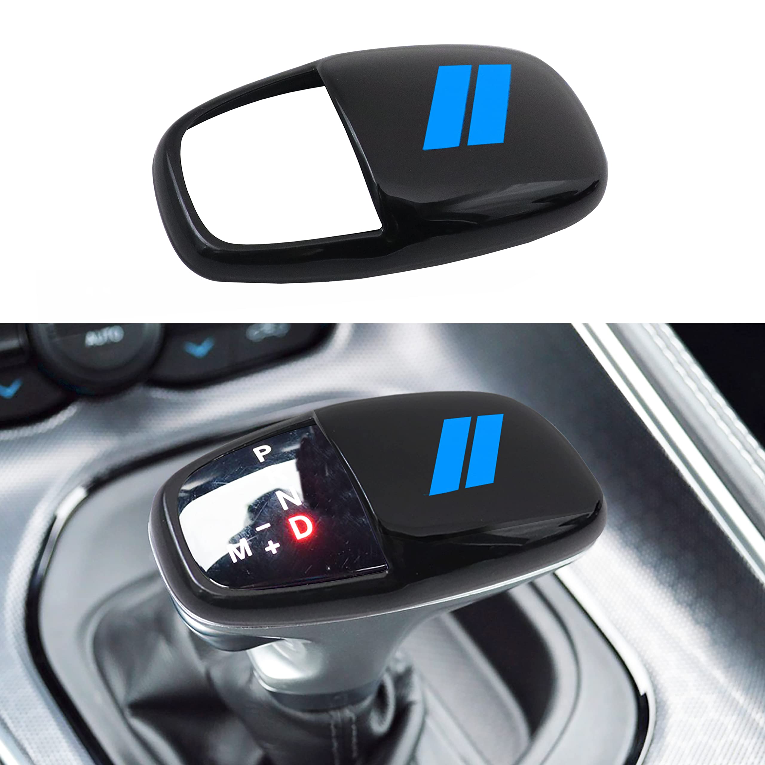SENSHINE Gear Shift Knob Head Cover for Dodge Charger Challenger Accessories 2015-2023 2024 Durango 2016-2025 ABS Interior Shell