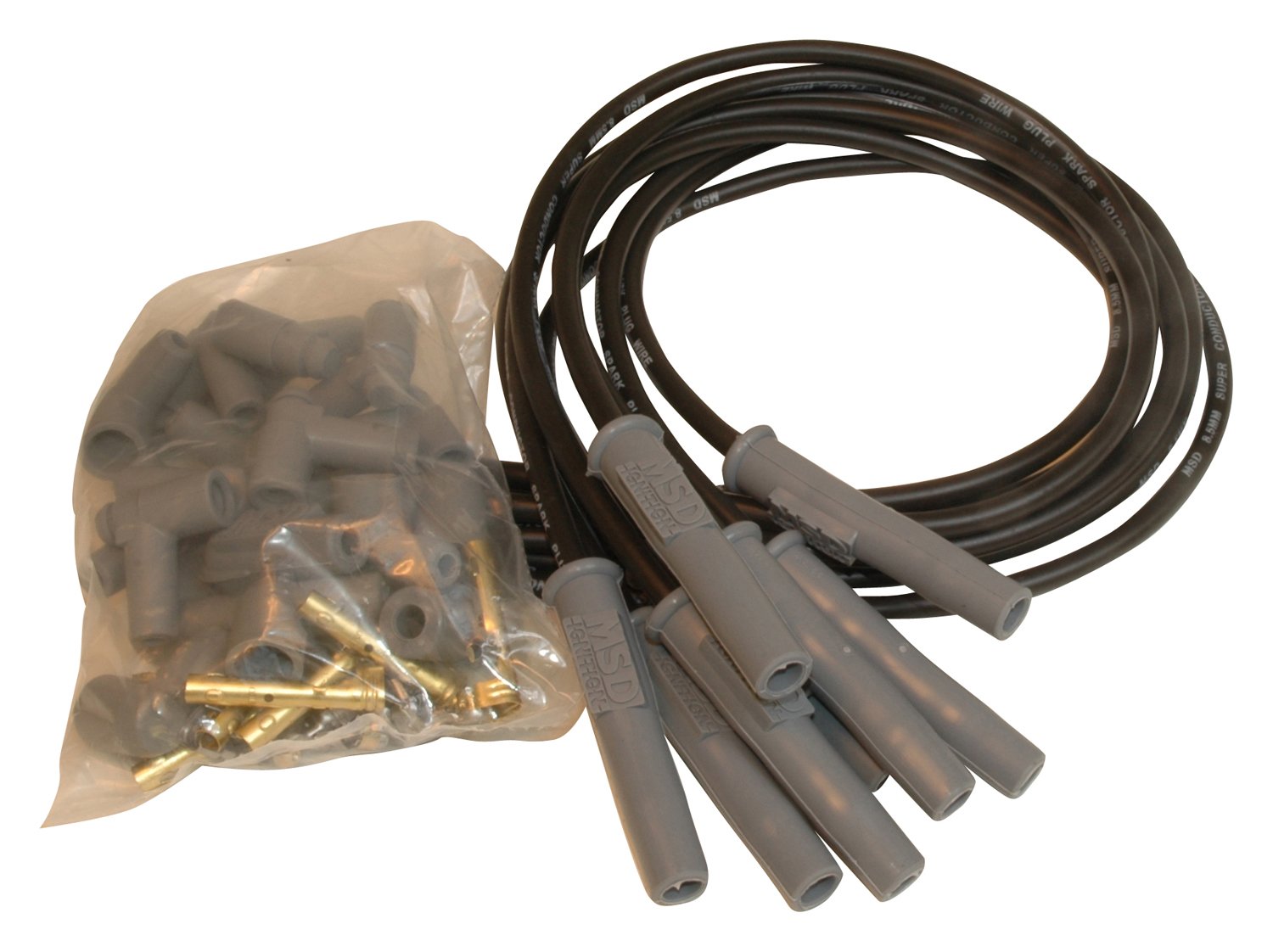 Msd 31233 Black 8.5Mm Super Conductor Spark Plug Wire Set