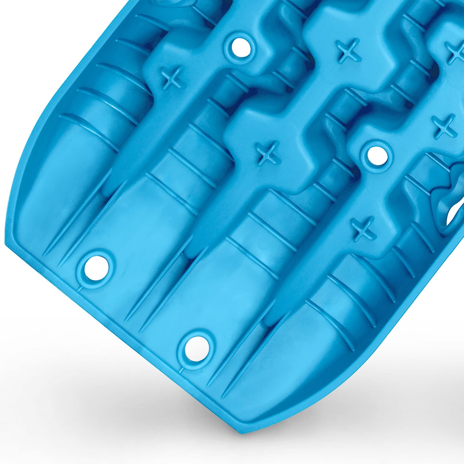 X-BULL Recovery Traction Tracks for 4WD, Cyan Blue, Plastic, Includes Bag & Hardware, Ideal for Sand, Mud & Snow