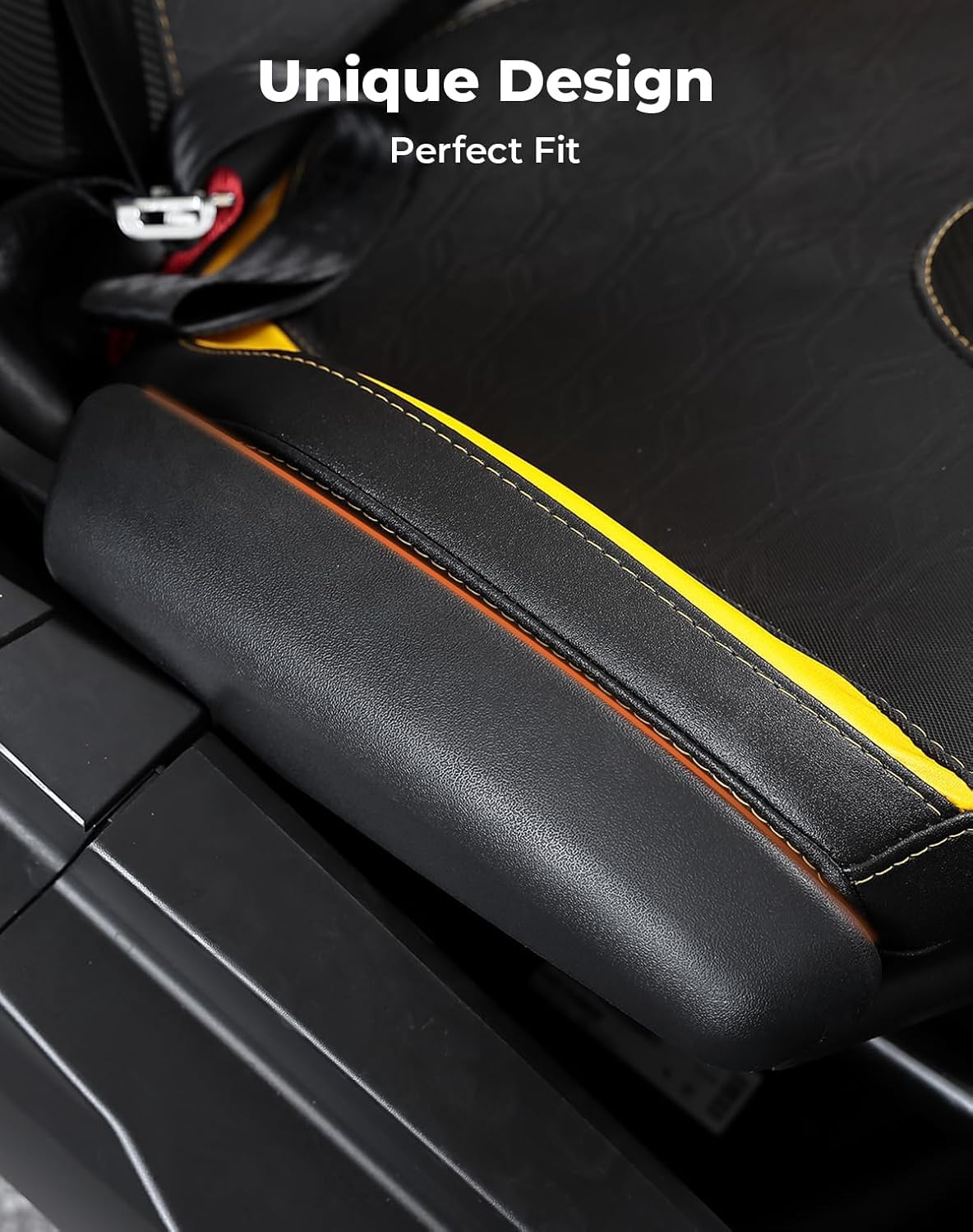KEMIMOTO Seat Side Pad Assembly for Can-Am Maverick X3 MAX & R, PU Foam Cushion, Black, Thigh Protection, B0109-03304-BK-M, 2