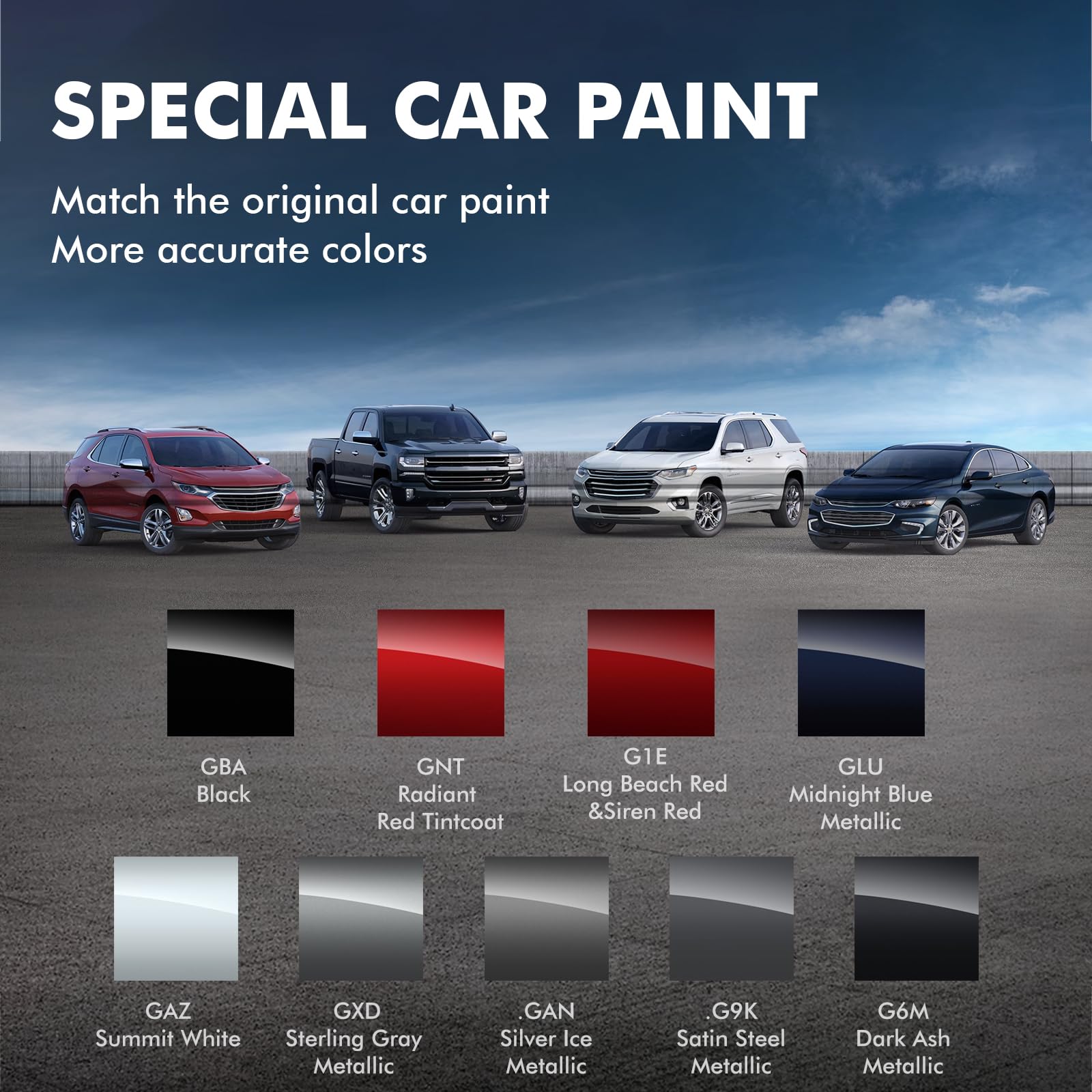 XTryfun GBA/WA555 Black Touch Up Paint Compatible with Chevrolet, DIY Car Paint Scratch Repair, Quick & Easy Fix Automotive Scra
