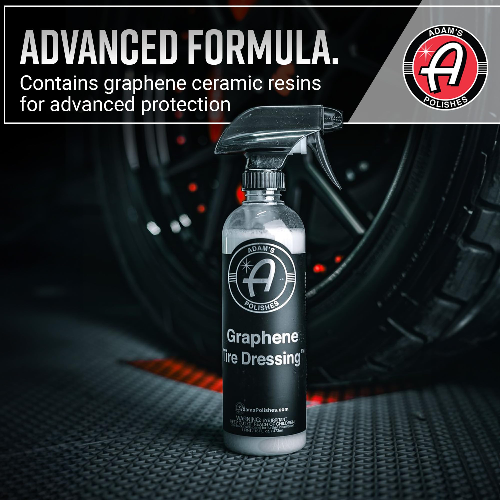 Adam's Polishes Graphene Tire Dressing Combo - Premium Tire Care for Enhanced Shine and Protection