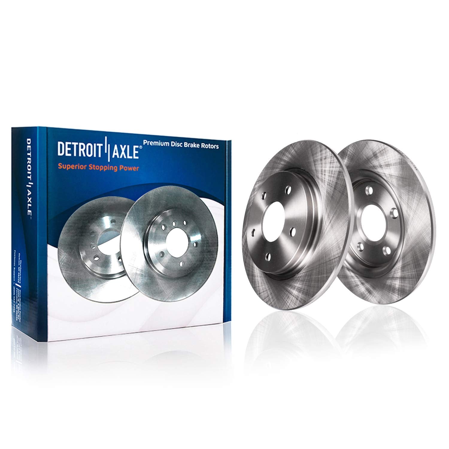 Detroit Axle - Rear Brake Rotors for Toyota Matrix Corolla iM Pontiac Vibe Scion xB iM Replacement Disc Brake Rotors : 10.98 inc