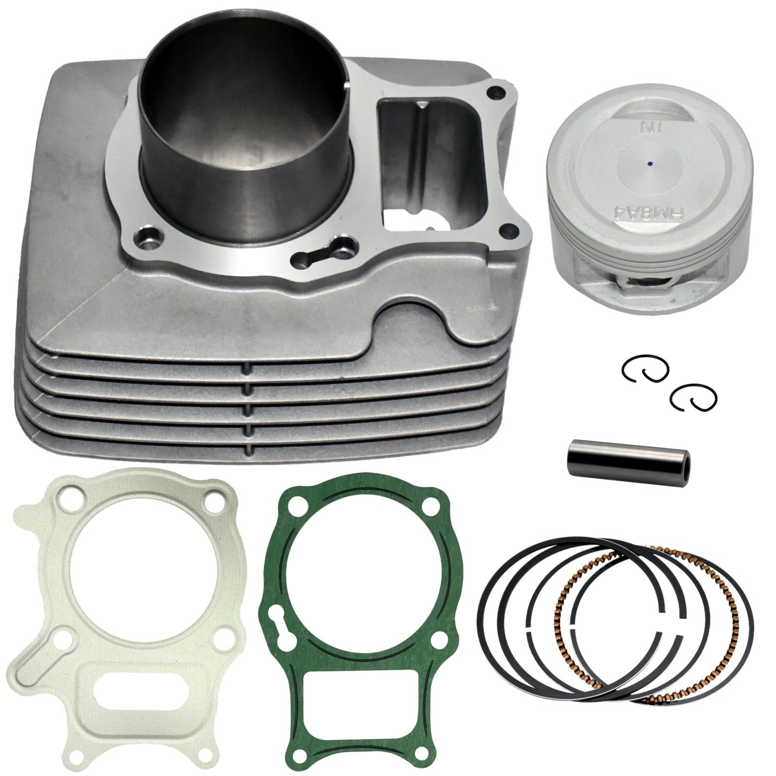Tupo Premium Cylinder Piston Ring Gasket Top End Rebuild Kit Compatible with Honda Recon 250 Sportrax 250 TRX 250 TRX250 TRX250X