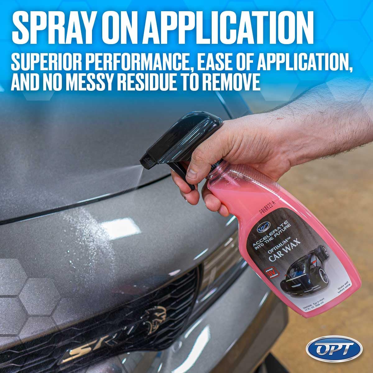 Optimum Car Wax 17 Oz - Liquid Spray Wax with UV Protection for Cars, Trucks & RVs - Lasts Up to 5 Months, Ideal for All Exterior Surfaces