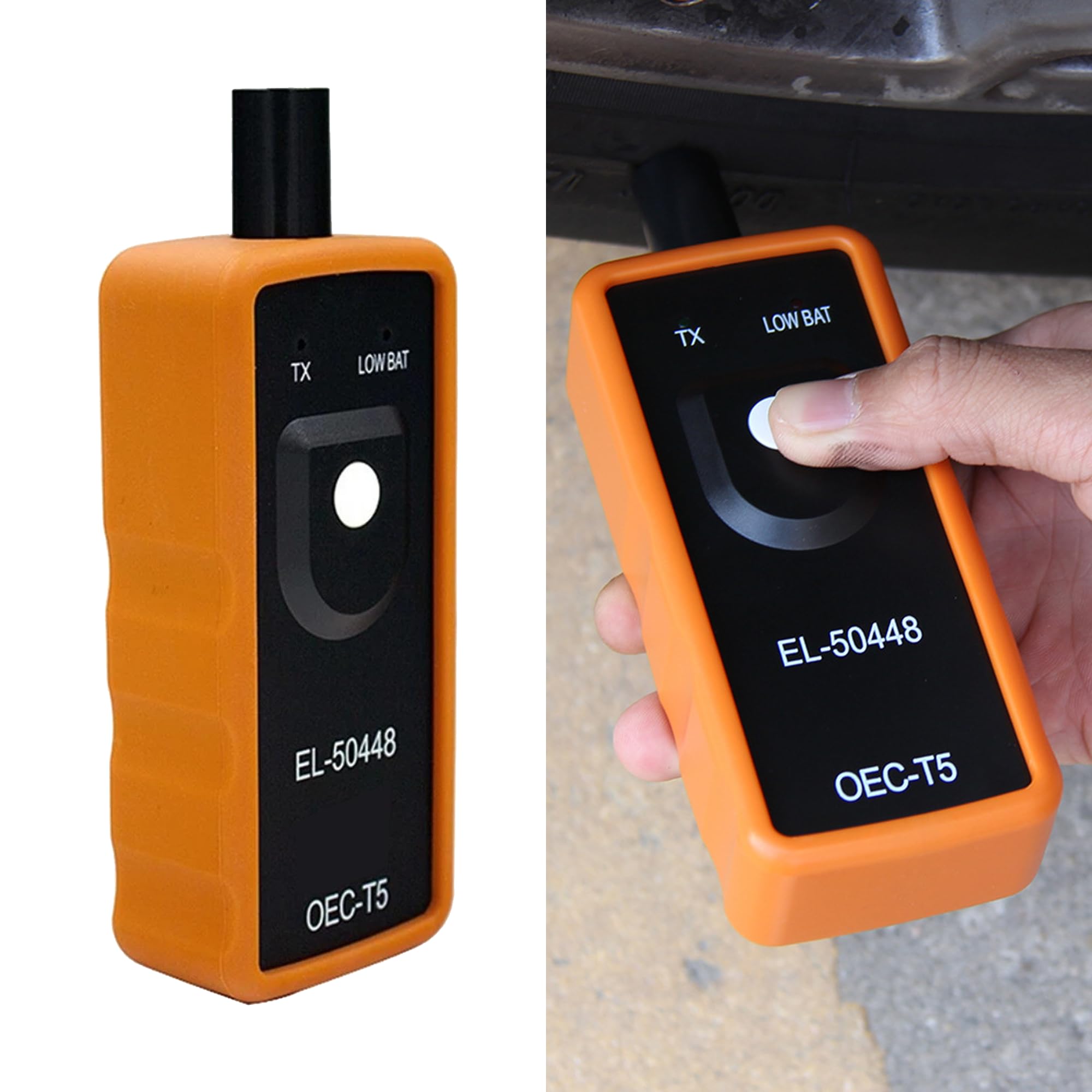 Tioollev TPMS Relearn Tool Tire Sensor, Automotive Tire Pressure Monitor Sensor Activation Reset Tool OEC-T5, System Programming