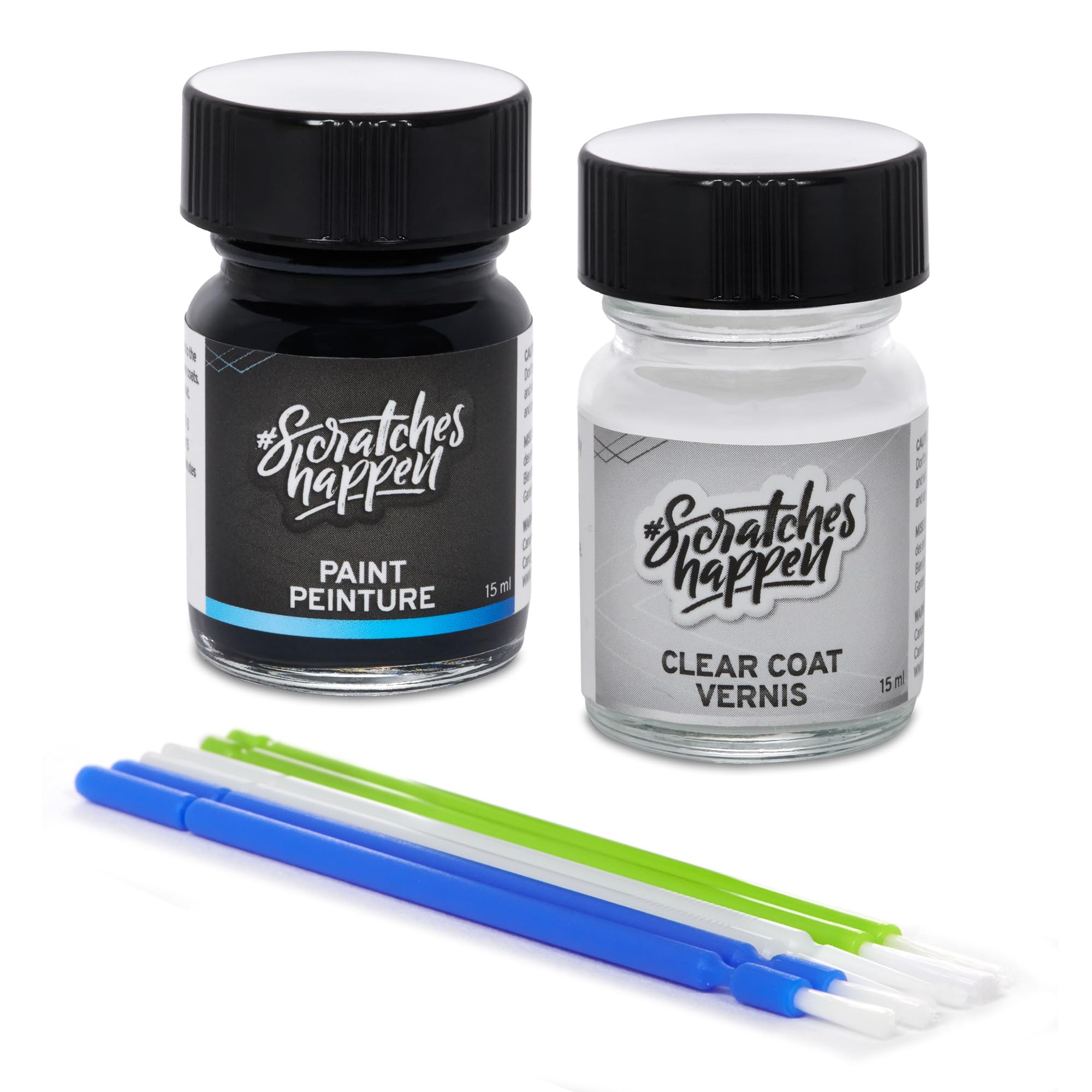 Scratcheshappen Exact-Match Touch Up Paint Kit - Pure White (Lc9A/0Q) For Volkswagen - Essential (Paint + Clear Coat)