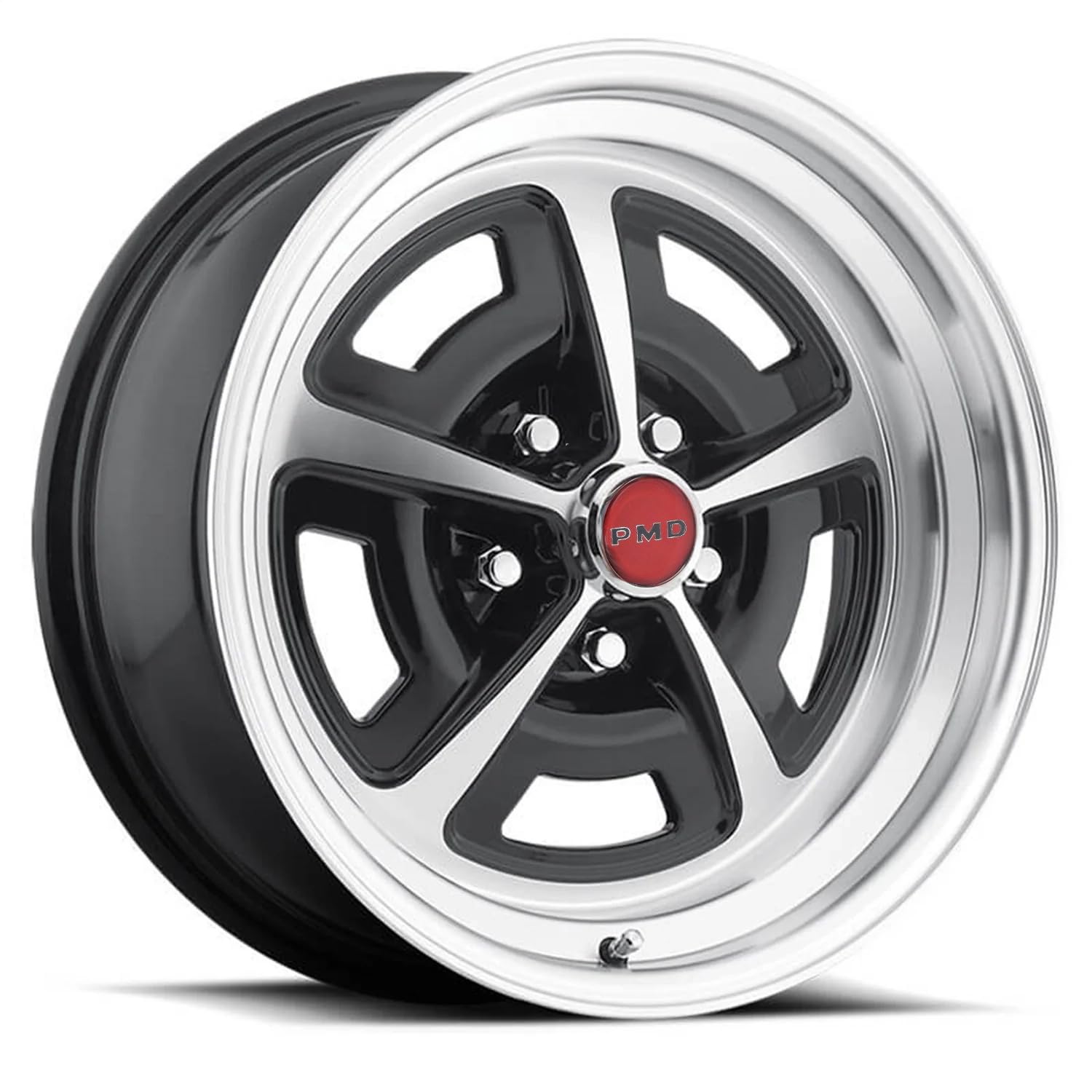 Wheel Accessories Parts Red Aluminum Alloy Center Cap 2.80" Fits Pontiac 1967-73 Models - GTO, Firebird, Grand Prix, Ventura