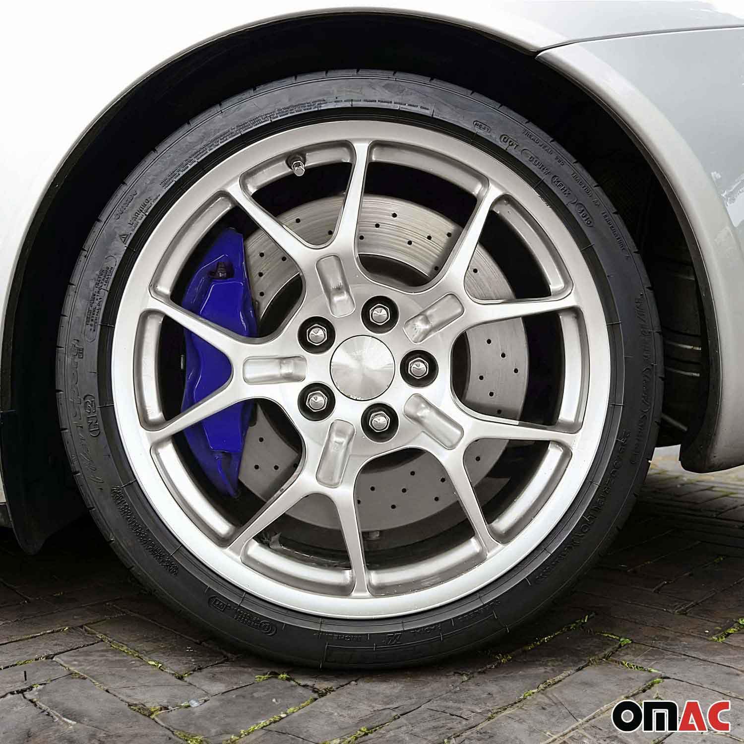 Omac Brake Caliper Epoxy Based Car Paint Kit Hawaii Blue Glossy High-Temp