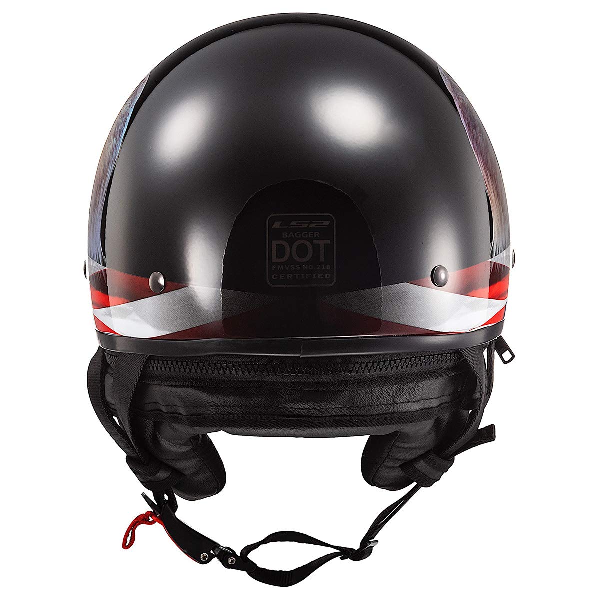Ls2 Helmets Bagger Motorcycle Half Helmet (Murica - Small)