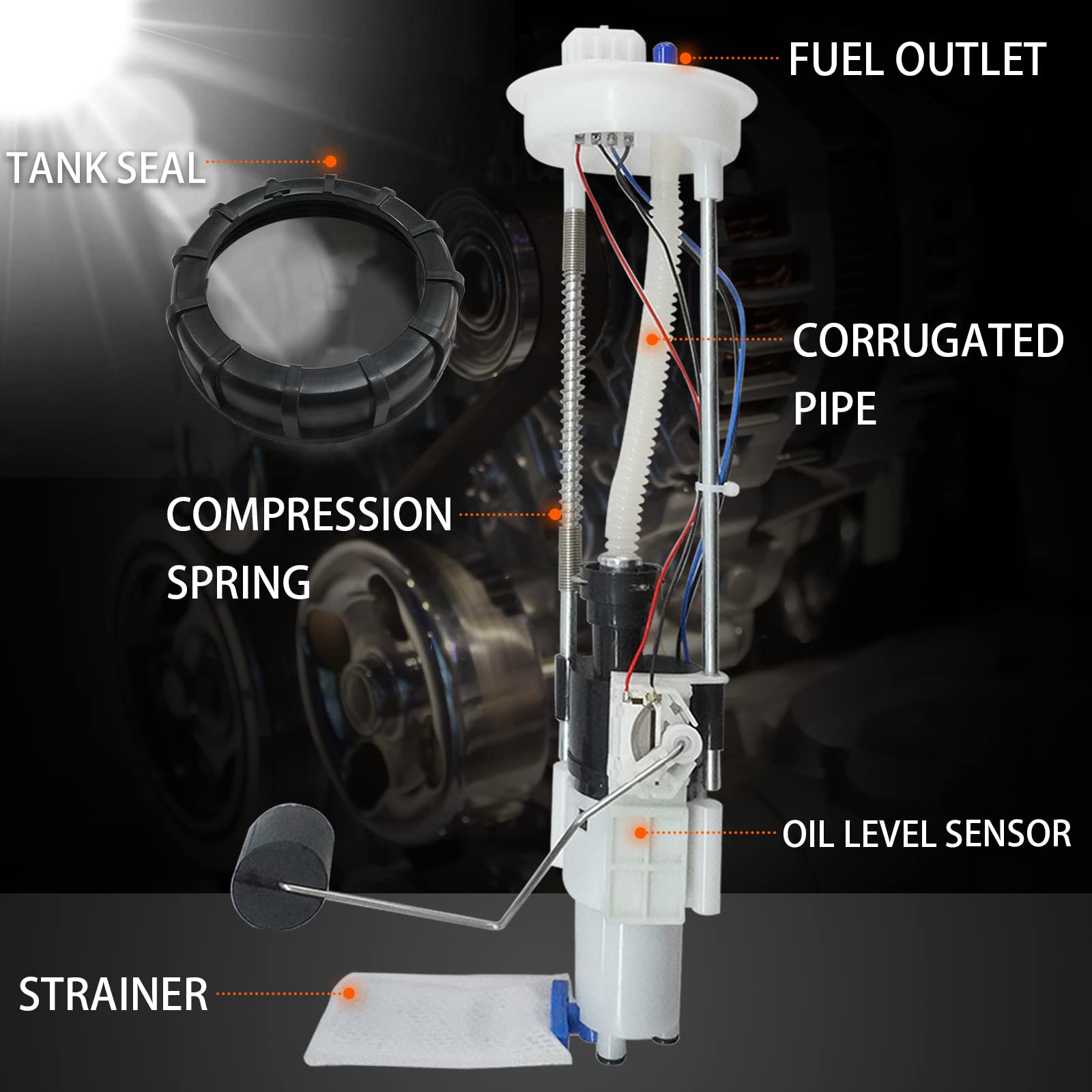 OEKITS Fuel Pump Assembly for Polaris Ranger 500/570/800 EFI ETX Crew 2013-2022, Size 2208613