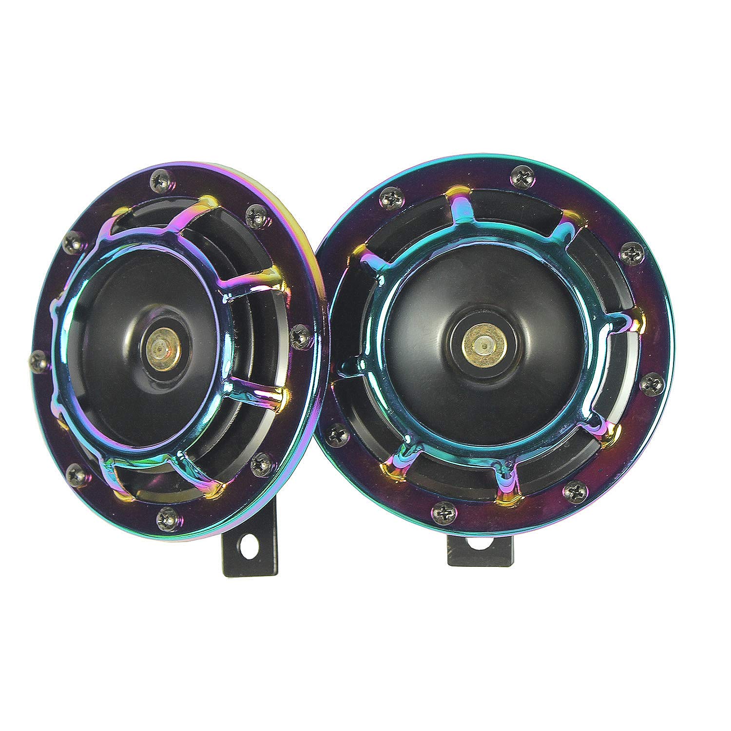 Carmocar Eletric Car Horn Kit 12V 135Db Super Loud High Tone And Low Tone Metal Twin Horn Kit With Bracket For Cars Trucks Suvs 