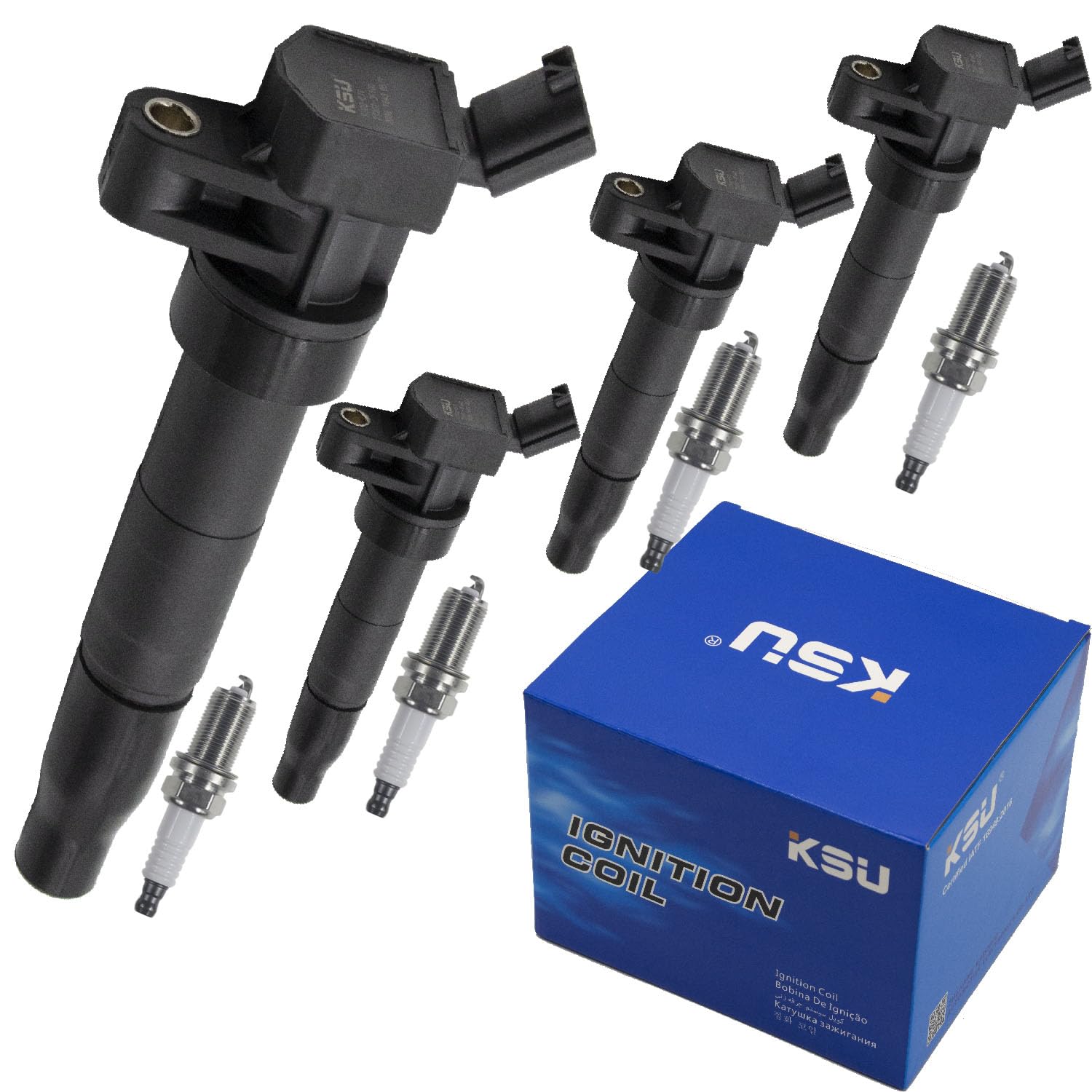 Ksu Coil Pack Spark Plug For Kia Forte 2010 2011 2012 2013 2.0L 2.4L Uf611