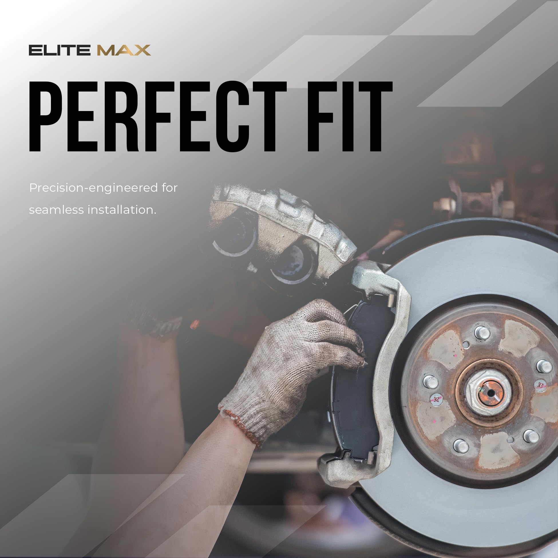 Max Advanced Brakes Front Brake Pad Compatible With 2015 2016 2017 2018-2021 Kia Sedona, Elite-Max Carbon Ceramic Pad W/Hardware