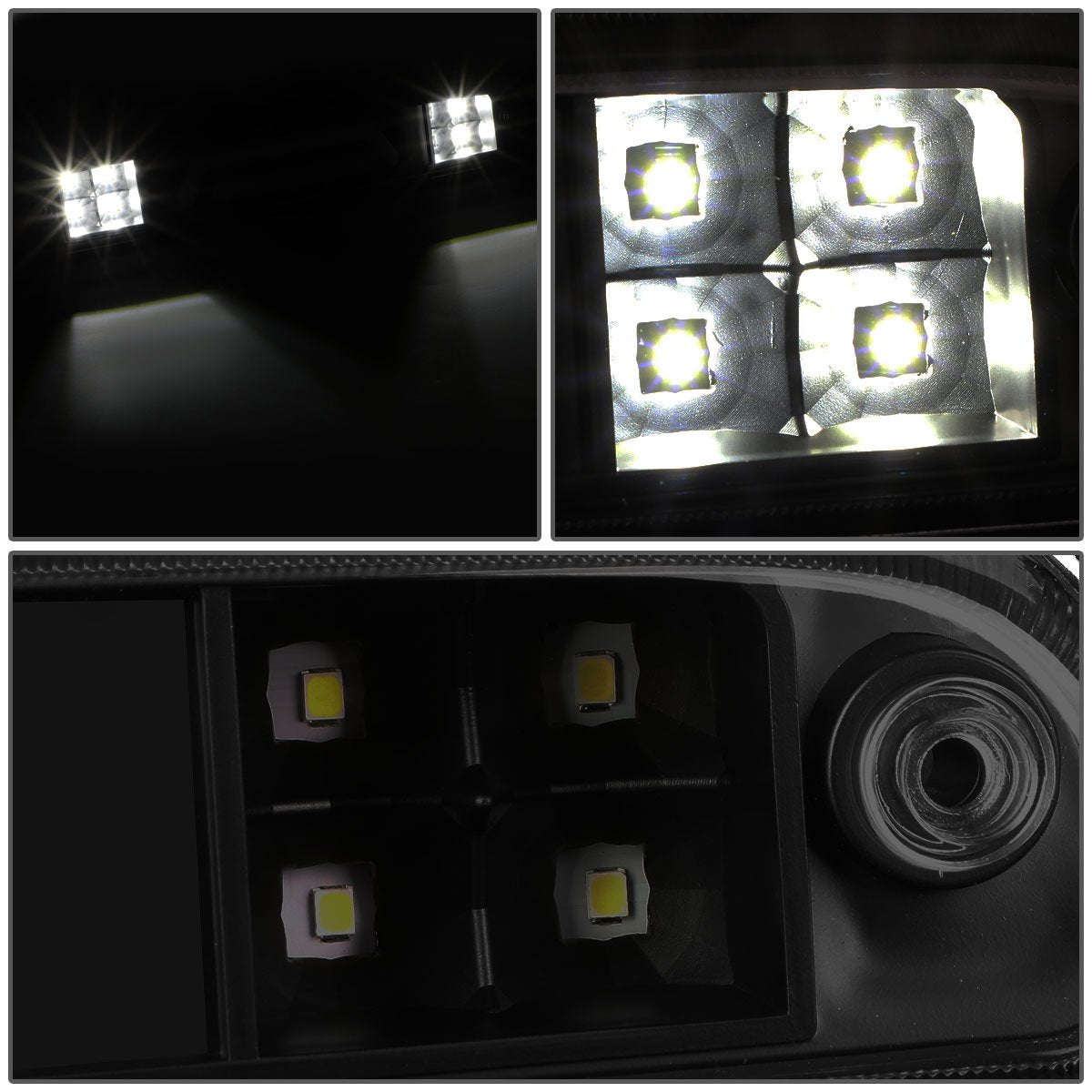 Dna Motoring 3Bl-Fspran99-3D-Led-Bk-Sm Black Housing 3D Led Third Tail Brake Light [Compatible With 93-11 Ranger / 99-16 F250 -F