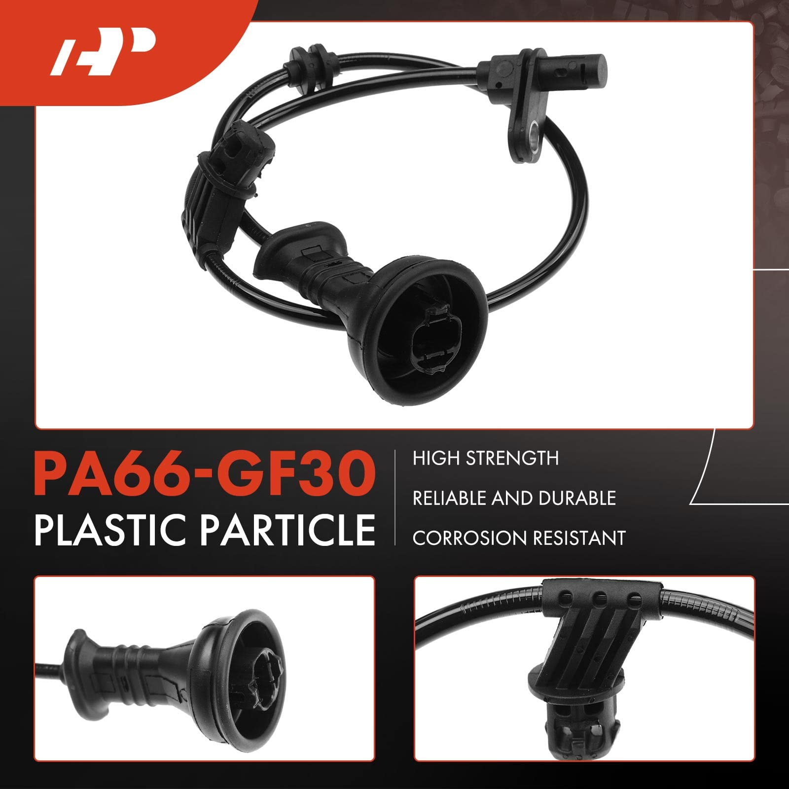 A-Premium Abs Wheel Speed Sensor Compatible With Mercedes-Benz Models - B200 2006 2007 2008 2009 2010 2011 - Rear Driver Or Pass