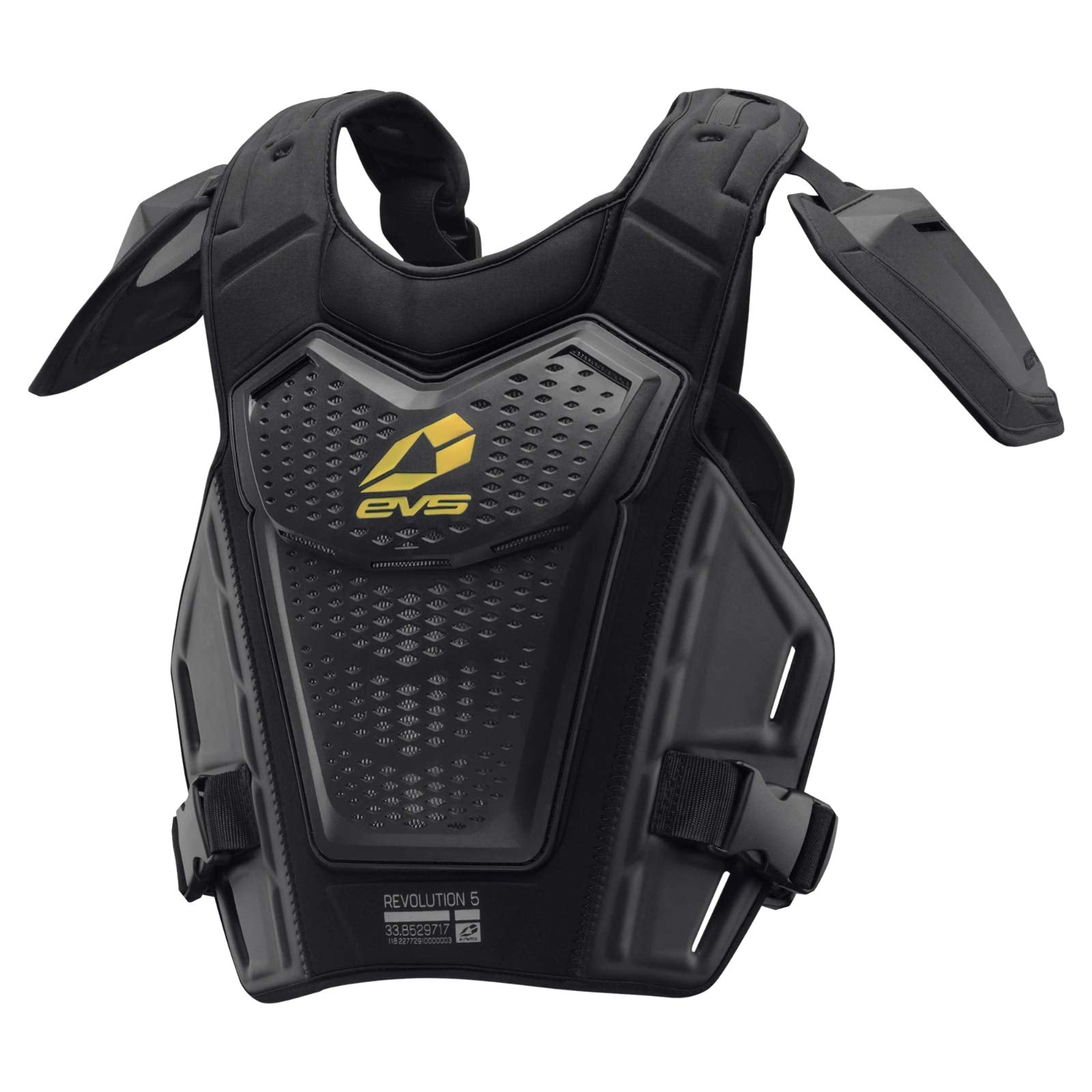 Evs Sports Unisex-Adult Revo 5 Roost Deflector (Black/Hi-Viz, Large/X-Large) - Rv5-Bk-L/Xl