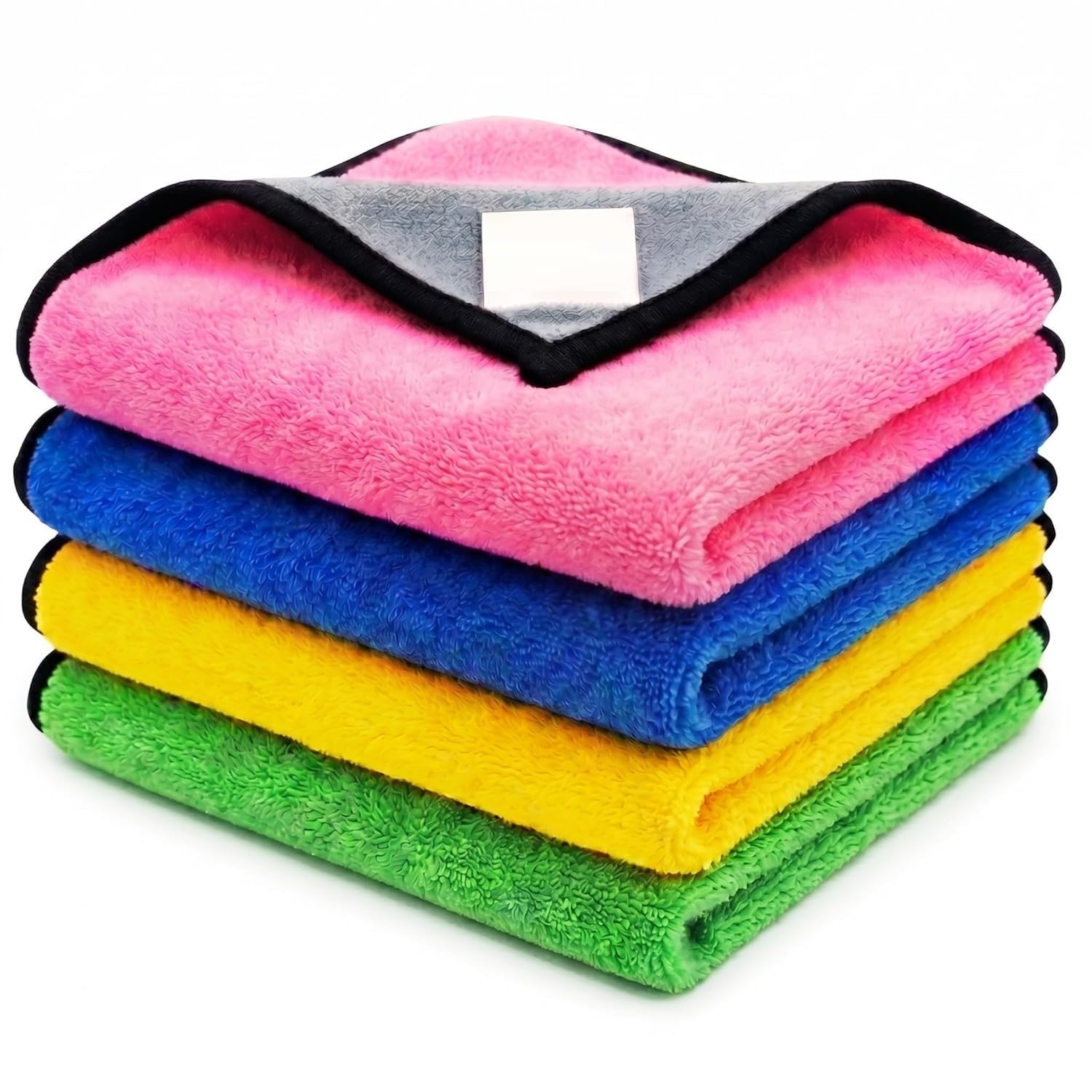 PRUZKEL 600 GSM Microfiber Car and Bike Cleaning Cloth Extra Thick DualSided Towel for Washing Detailing Polishing and Drying (