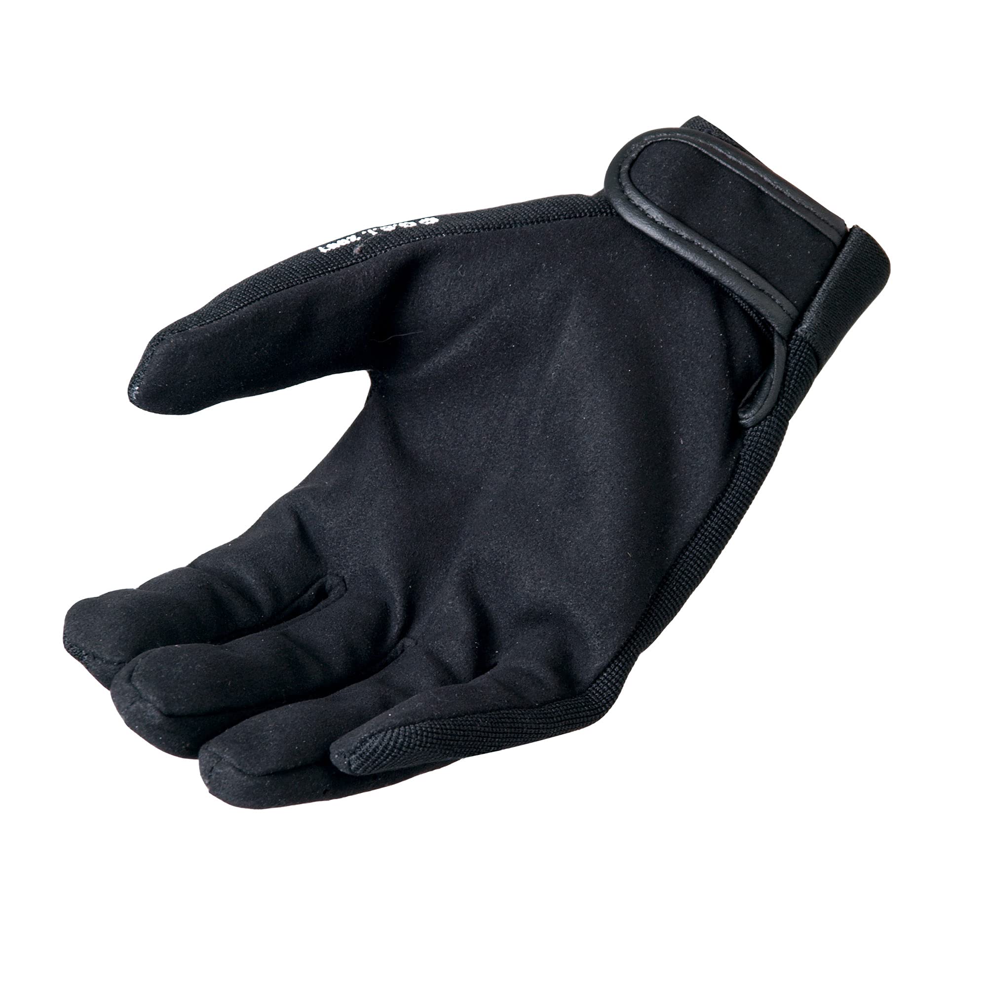 Hot Leathers Skeleton Mechanic Gloves (Black, Large)
