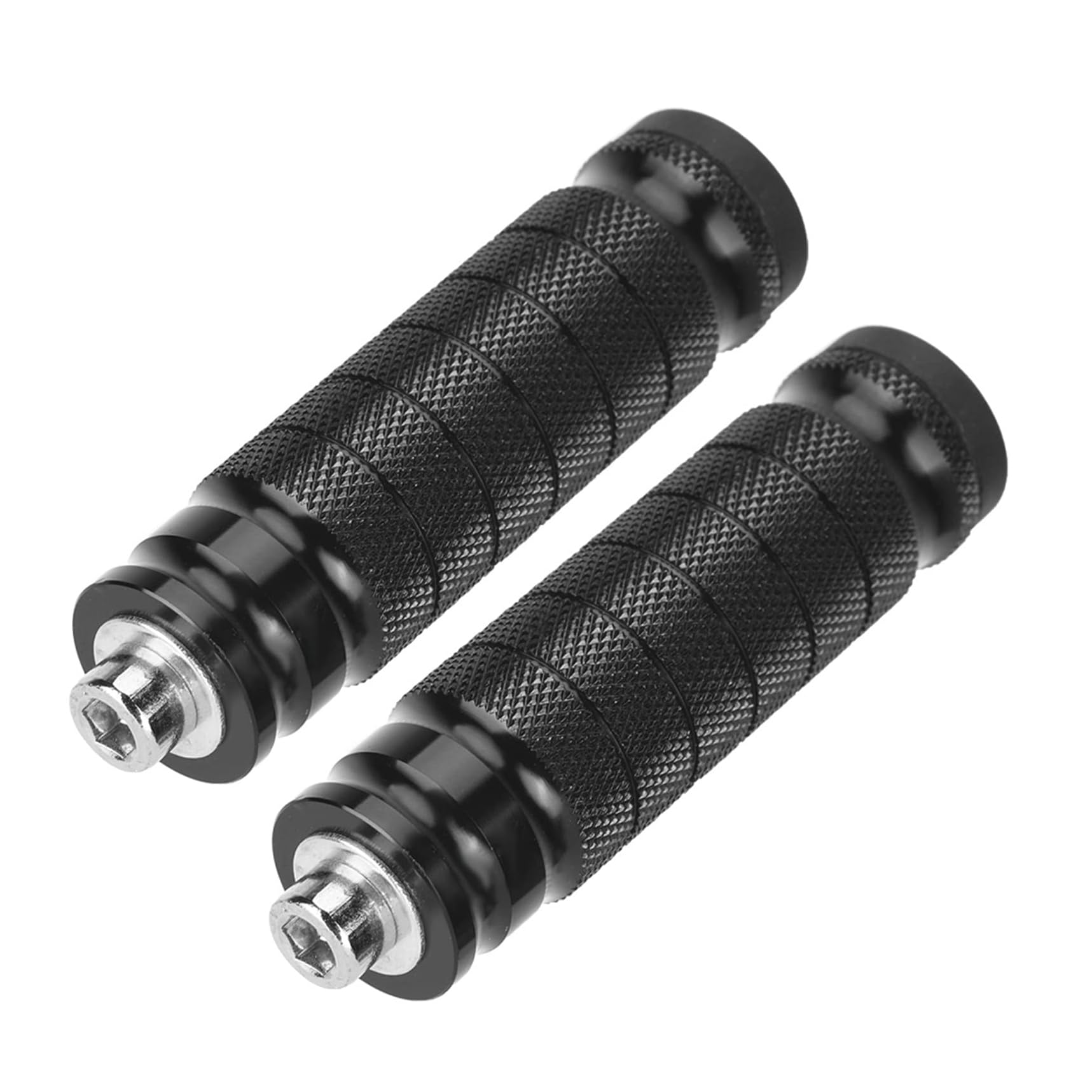 Universal 8mm Foot Pegs CNC Aluminum Install Bolts Motorcycle Rearsets Footrest Footpegs Compatible With YAMAHA Honda Suzuki Kaw