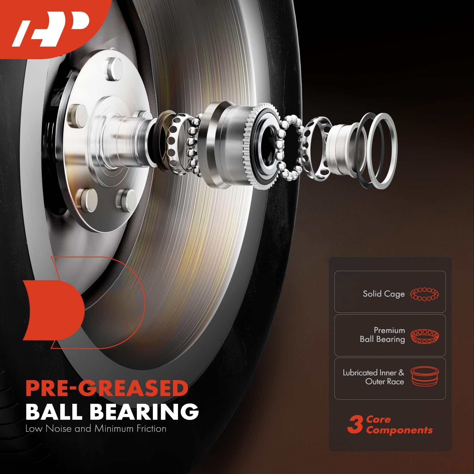 A-Premium Wheel Hub And Bearing Assembly Compatible With Dodge Journey 2009-2020 Front Left Or Right