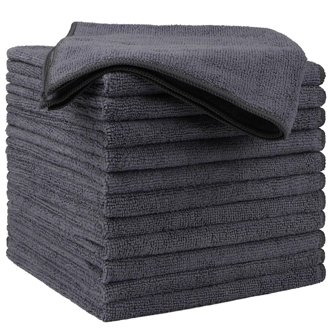 Homexcel Microfiber Cleaning Cloths 12 Pack, Premium 16 X 16 Inch Microfiber Towel For Cars, Ultra Absorbent Car Washing Cloth,