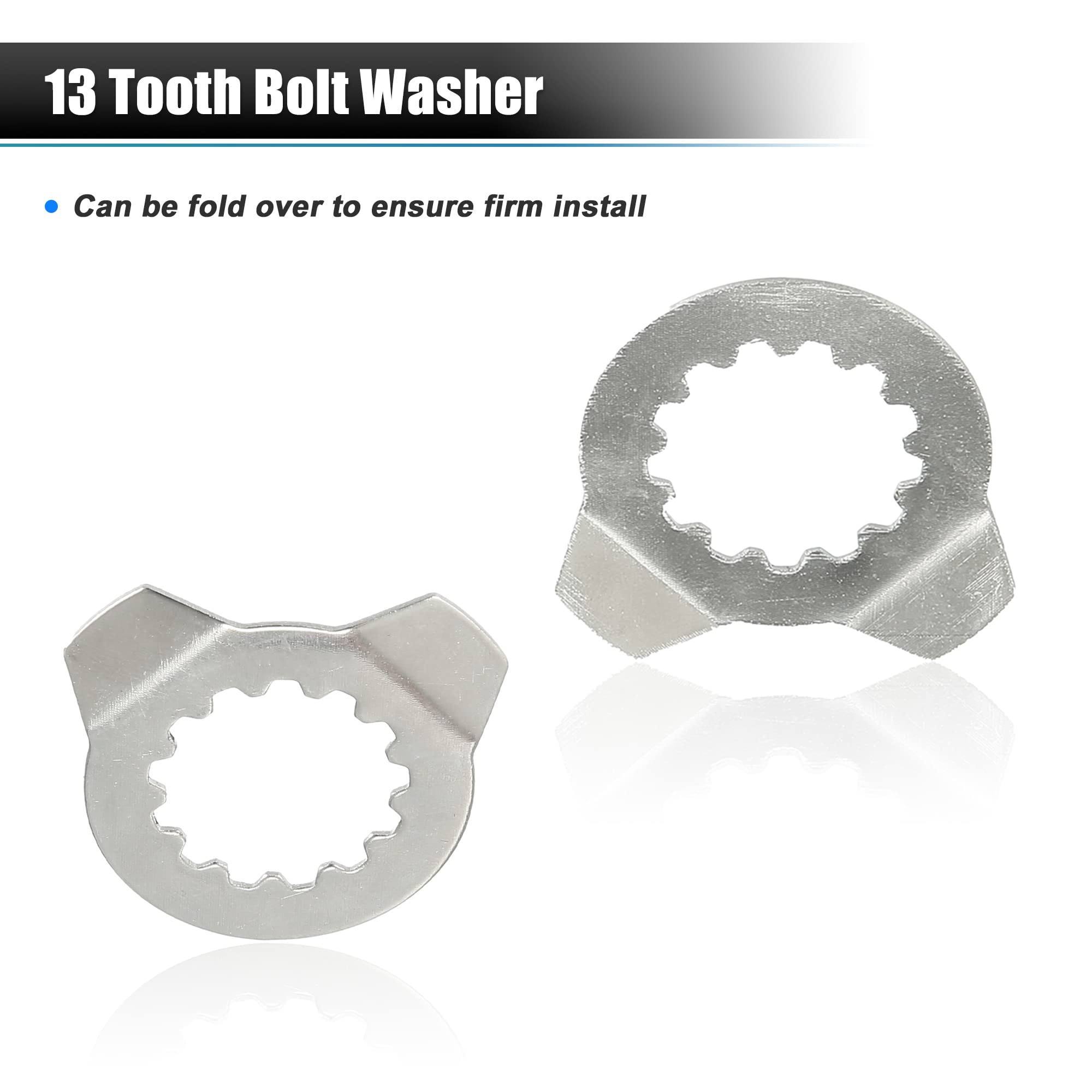 Motoforti 2pcs Front Sprocket Holder Lock Nut & Bolt Washer 13 Tooth For Yamaha 660R YFM660R 2001-2005 ATV 90179-18020 90215-212