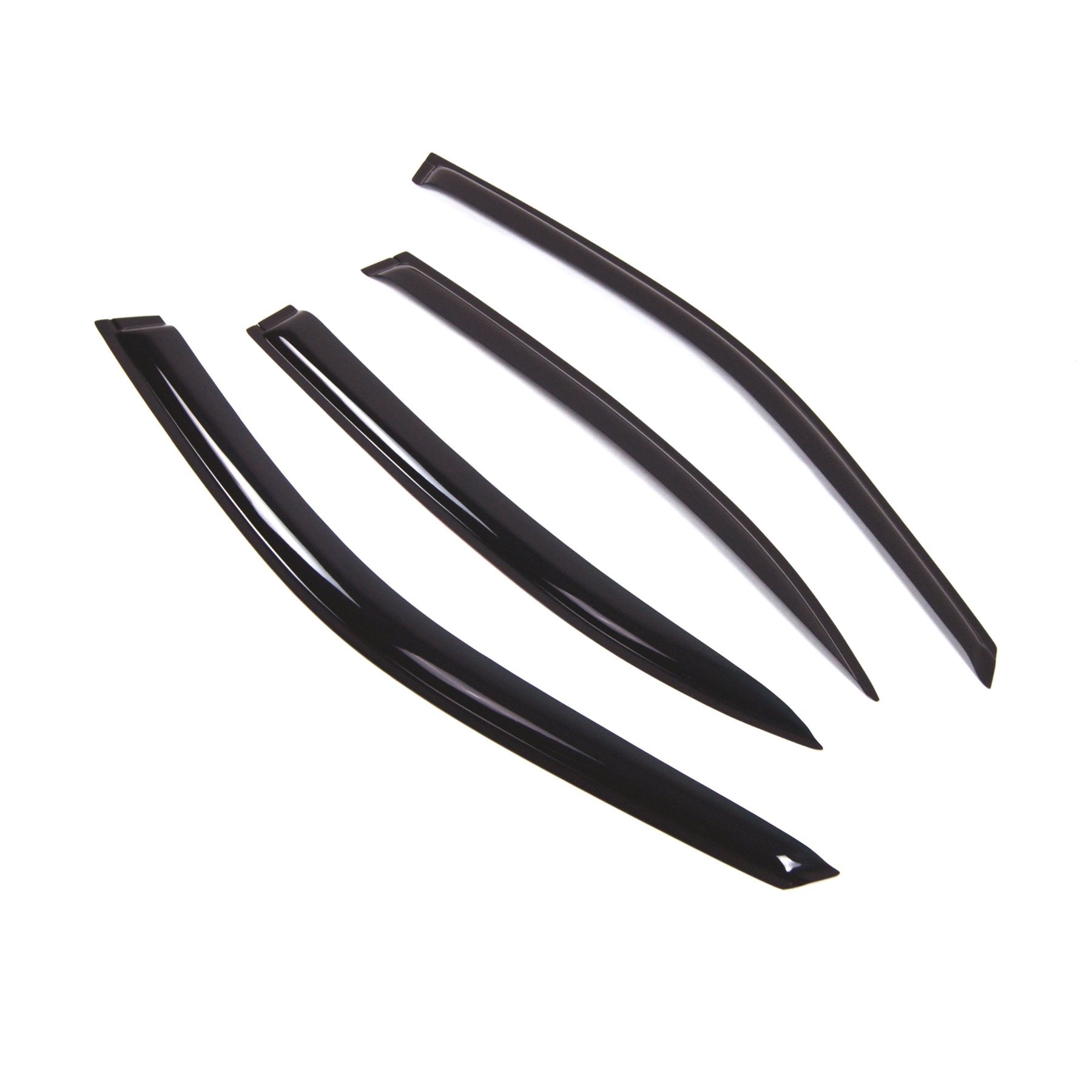 Tuningpros Wd2-344 Dark Smoke 4 Pcs Set Window Visor (Outside Mount) Deflector Rain Guard Compatible With 2000-2003 Nissan Maxim