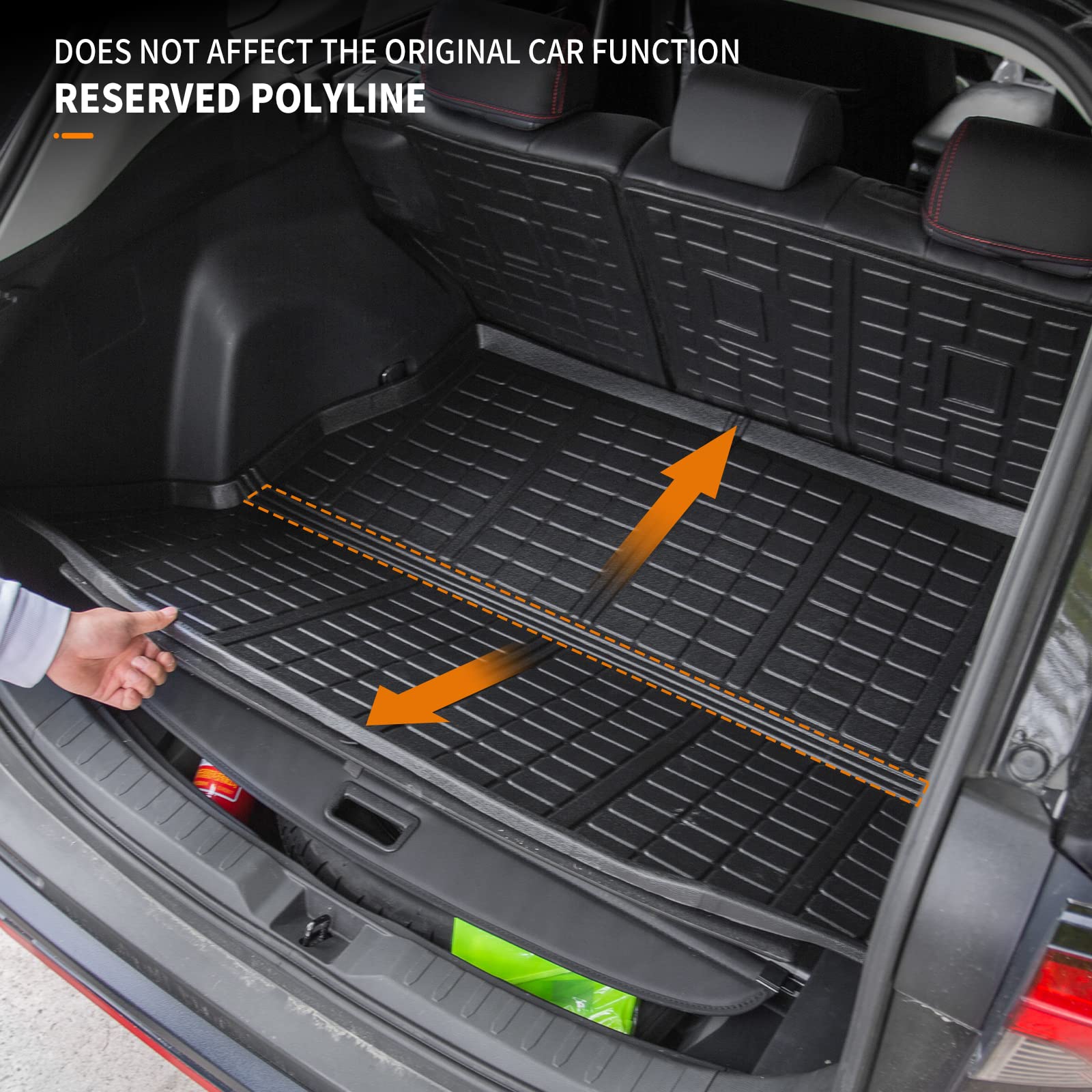 Bomely Fit 2019-2023 Toyota Rav4 Trunk Mat Tpe Cargo Liner All Weather Rear Seat Back Protectors For Toyota Rav4 Accessories (Backrest Mats+Cargo Liner)