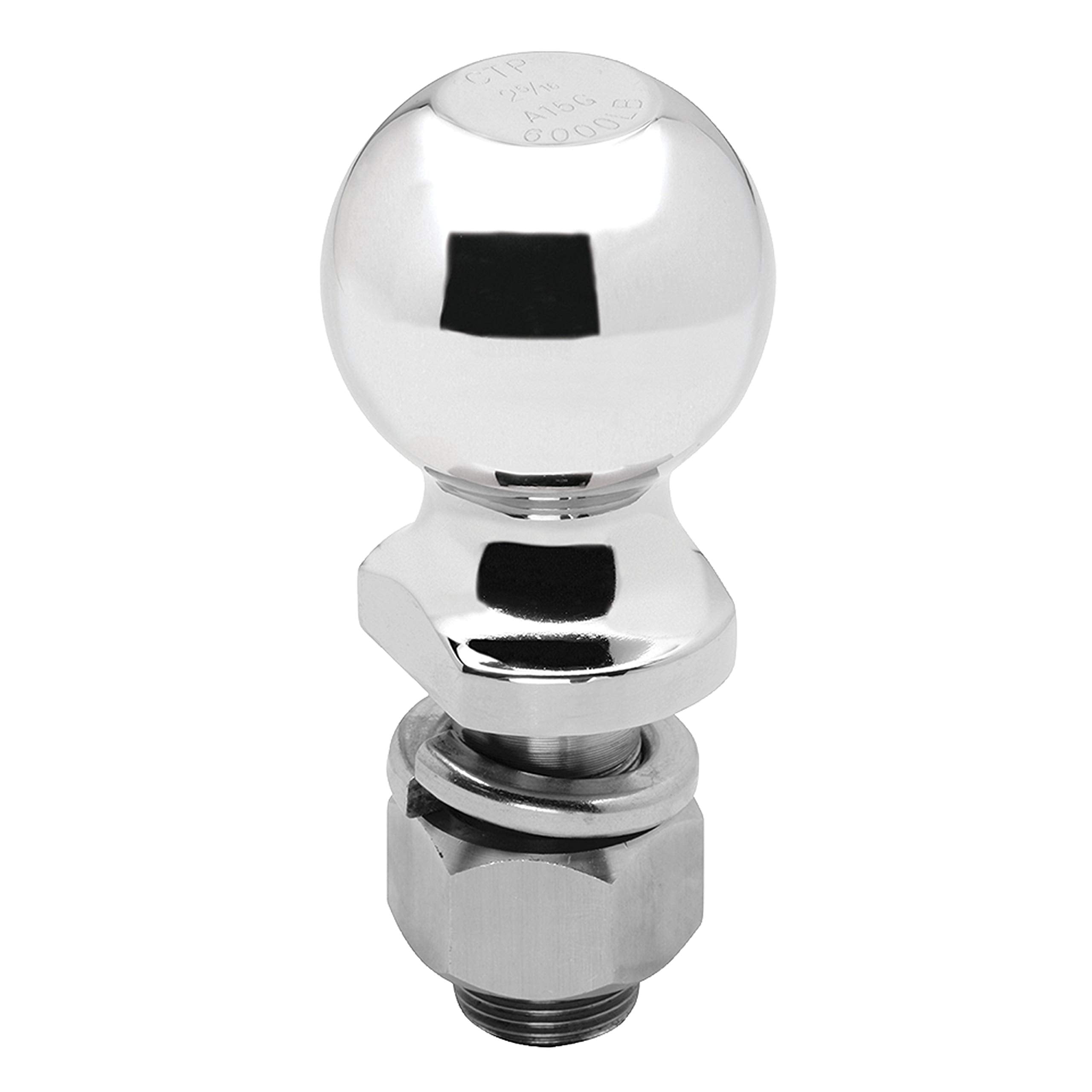 Fulton 6385288 Trailer Hitch Ball, 2 In. Diameter, 6,000 Lbs. Capacity, 1 In. Shank Dia, 2-1/8 In. Shank Length, Stainless Steel