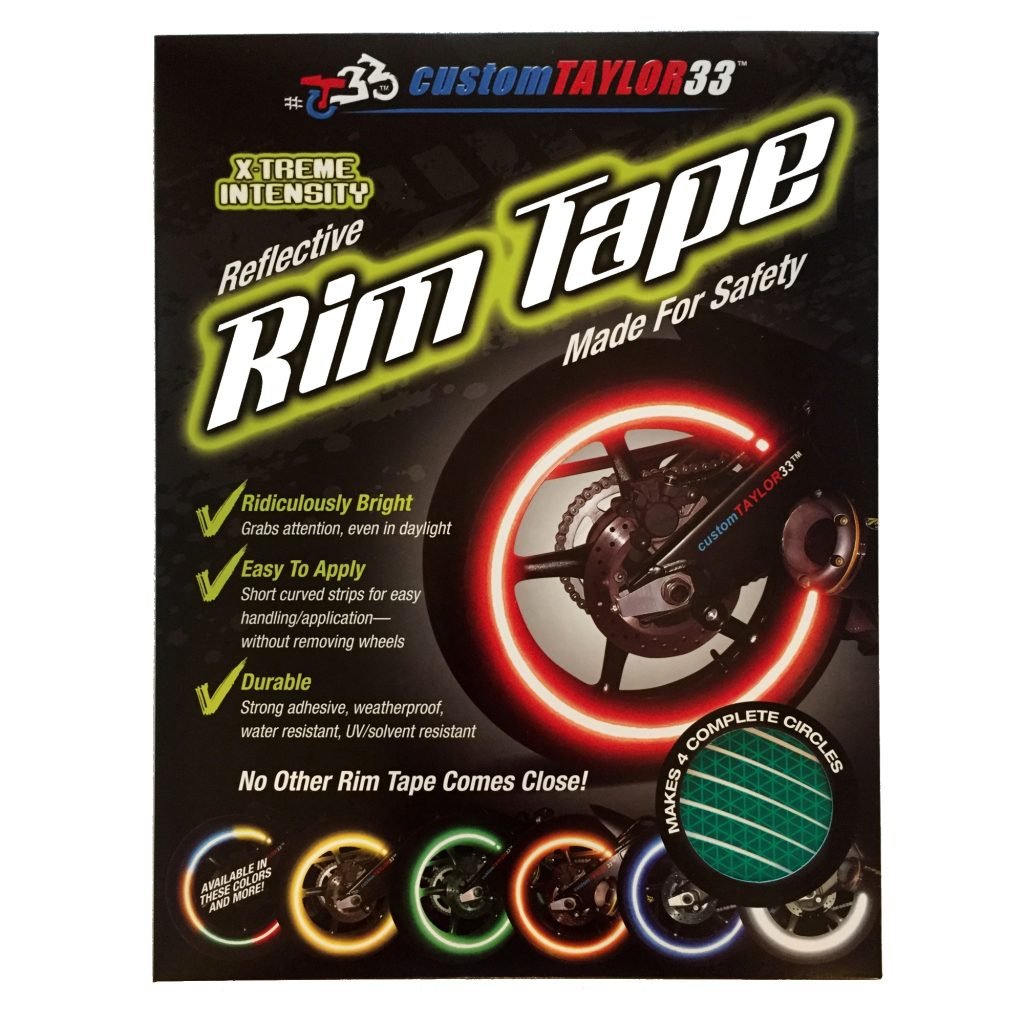 customTAYLOR33 (All Vehicles) Green High Intensity Grade Reflective Copyrighted Safety Rim Tapes (Must select your rim size), 15