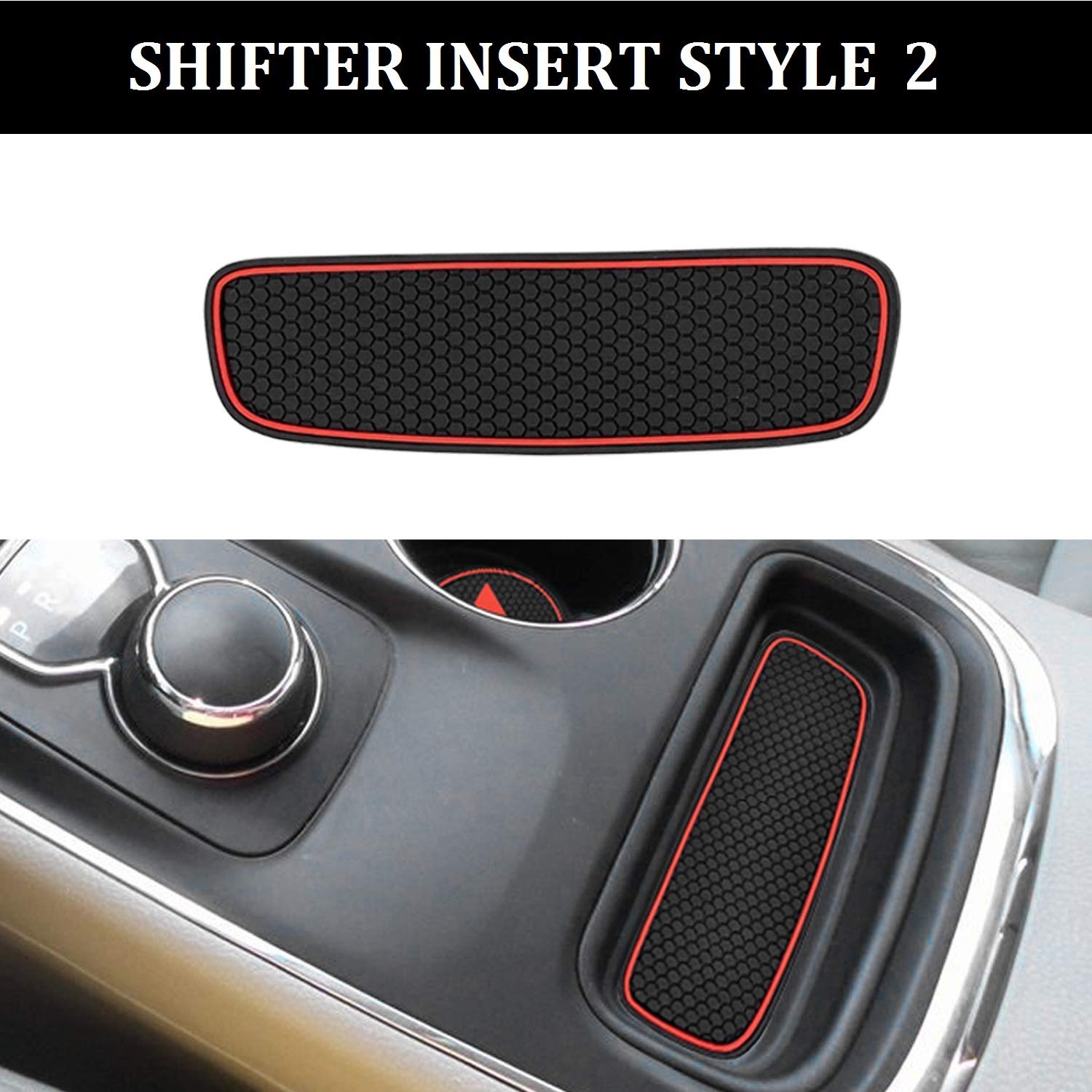 5Pcs Cup Holder Liner Compatible For Dodge Durango 2014-2020 Custom Fit Cup Holder Insert & Center Console Mats Non Slip Storage