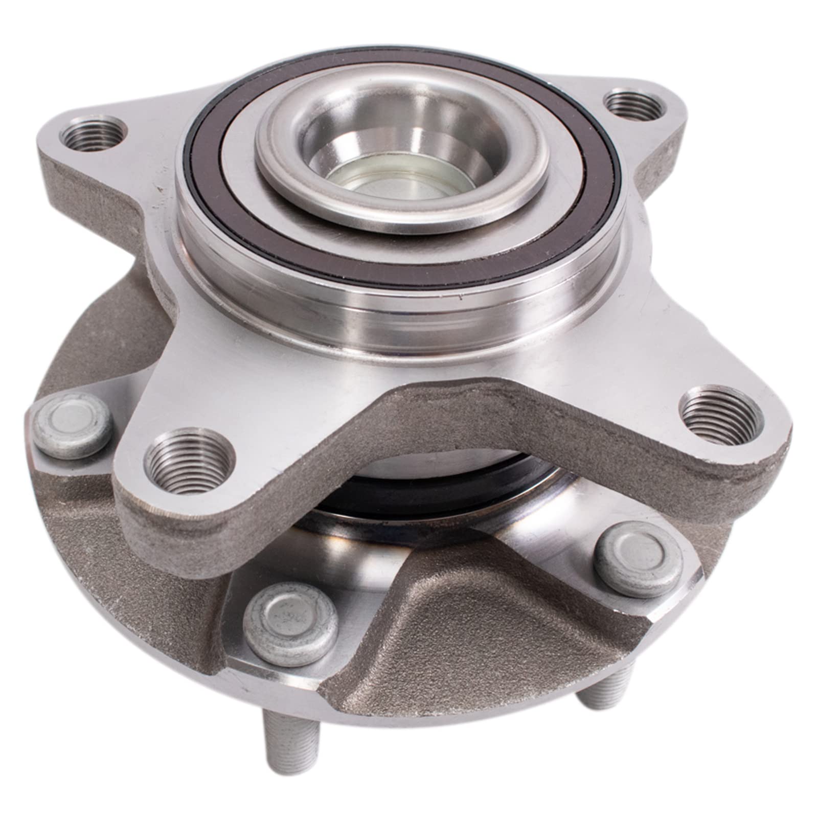 TRQ Front Wheel Hub Bearings Assembly Set for 2019-2022 Ford Ranger, Metal, Model BHA31374