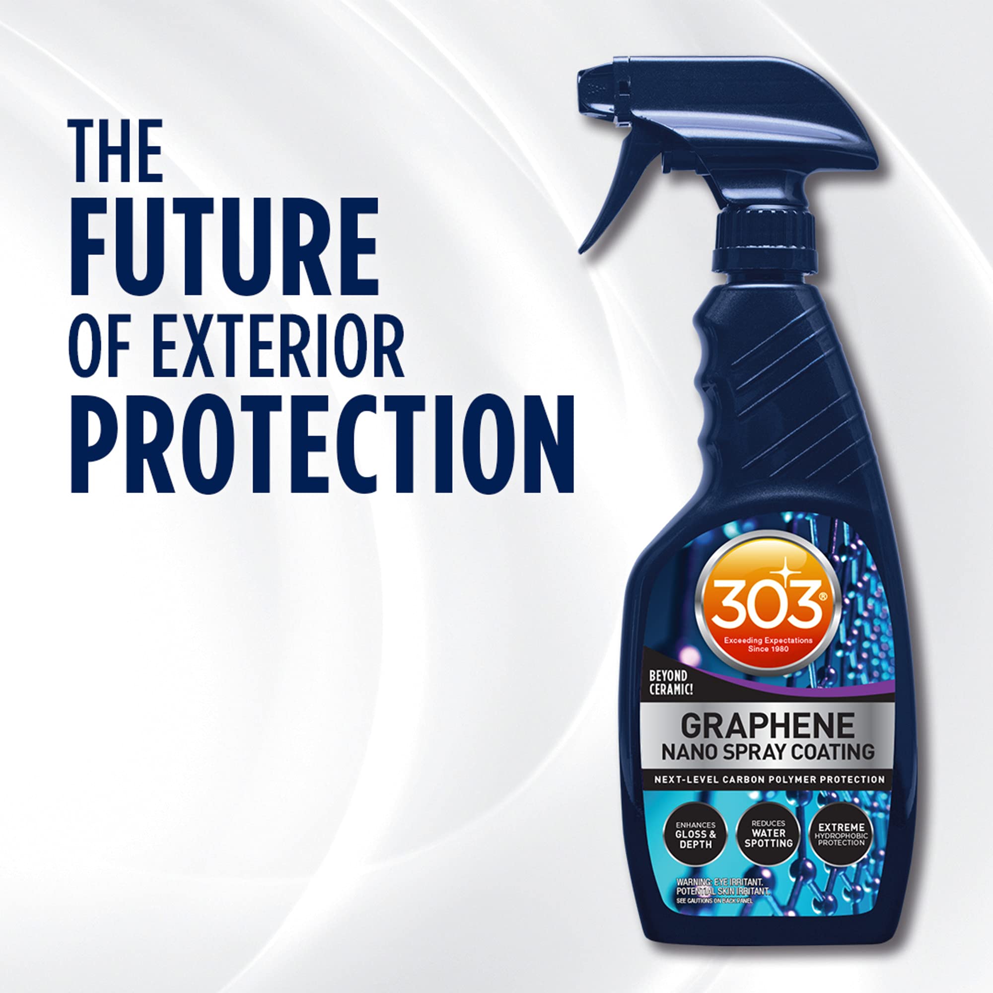 303 Products Graphene Nano Spray Coating - 15.5oz, Blue, Extreme Hydrophobic Protection, Enhances Gloss and Depth, Model 30236CSR