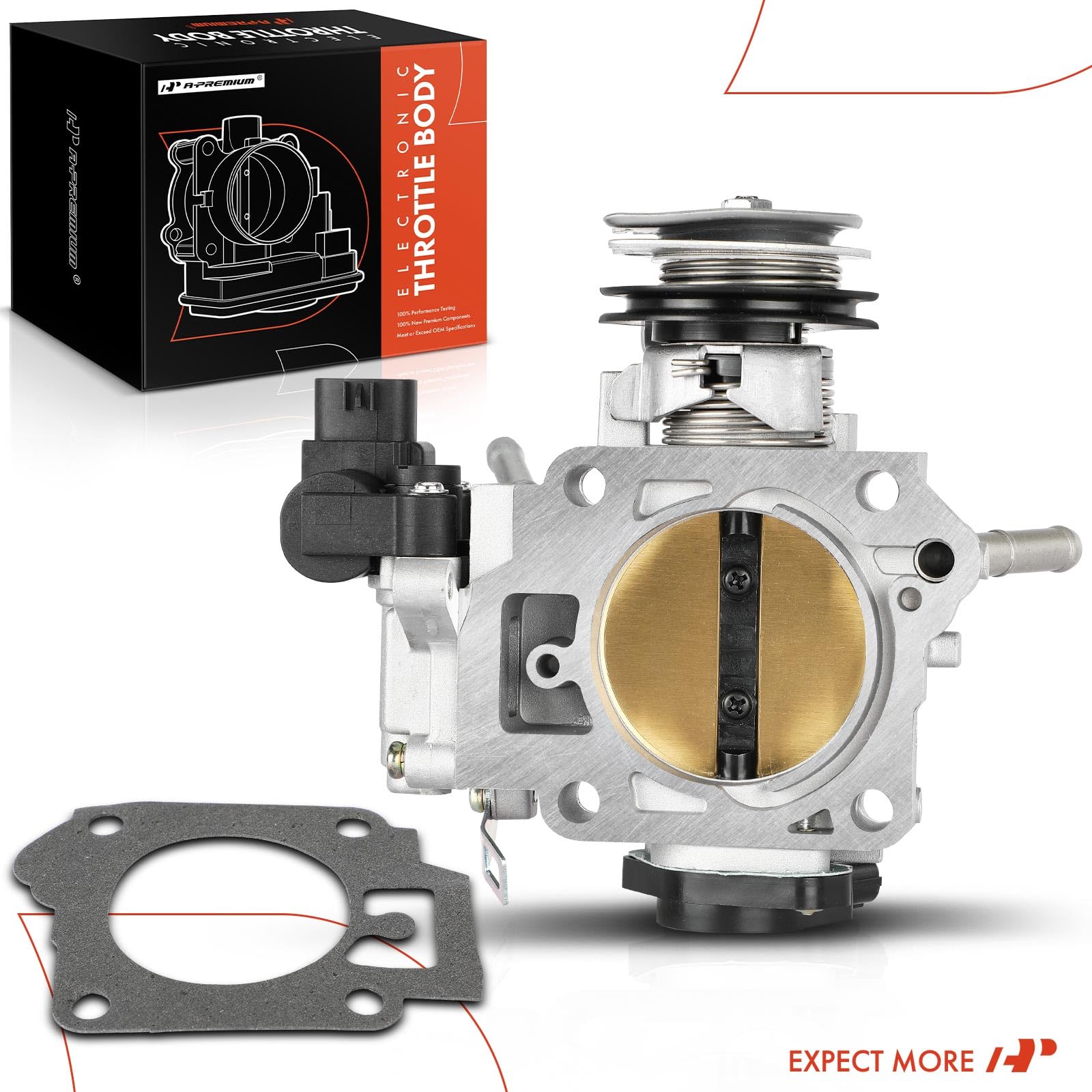 A-Premium Electronic Throttle Body With Gasket & Tps Compatible With Honda Accord 2003 2004 2005, Element 2003-2006 2.4L, Automa