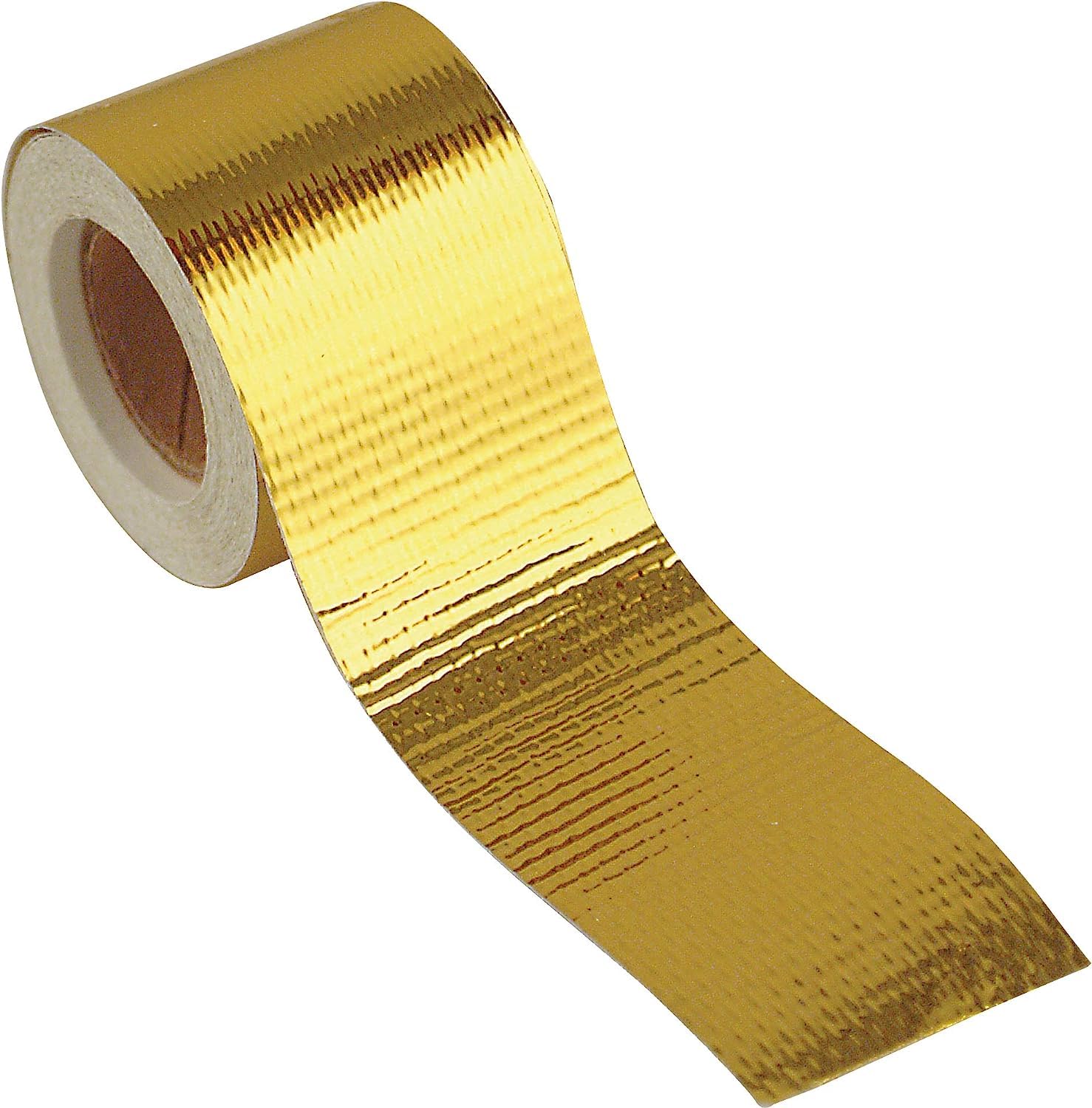 Design Engineering INC. ReflectAGold HighTemperature Heat Reflective Adhesive Backed Roll (2 inch x 15)  Insulation Tape Wrap f