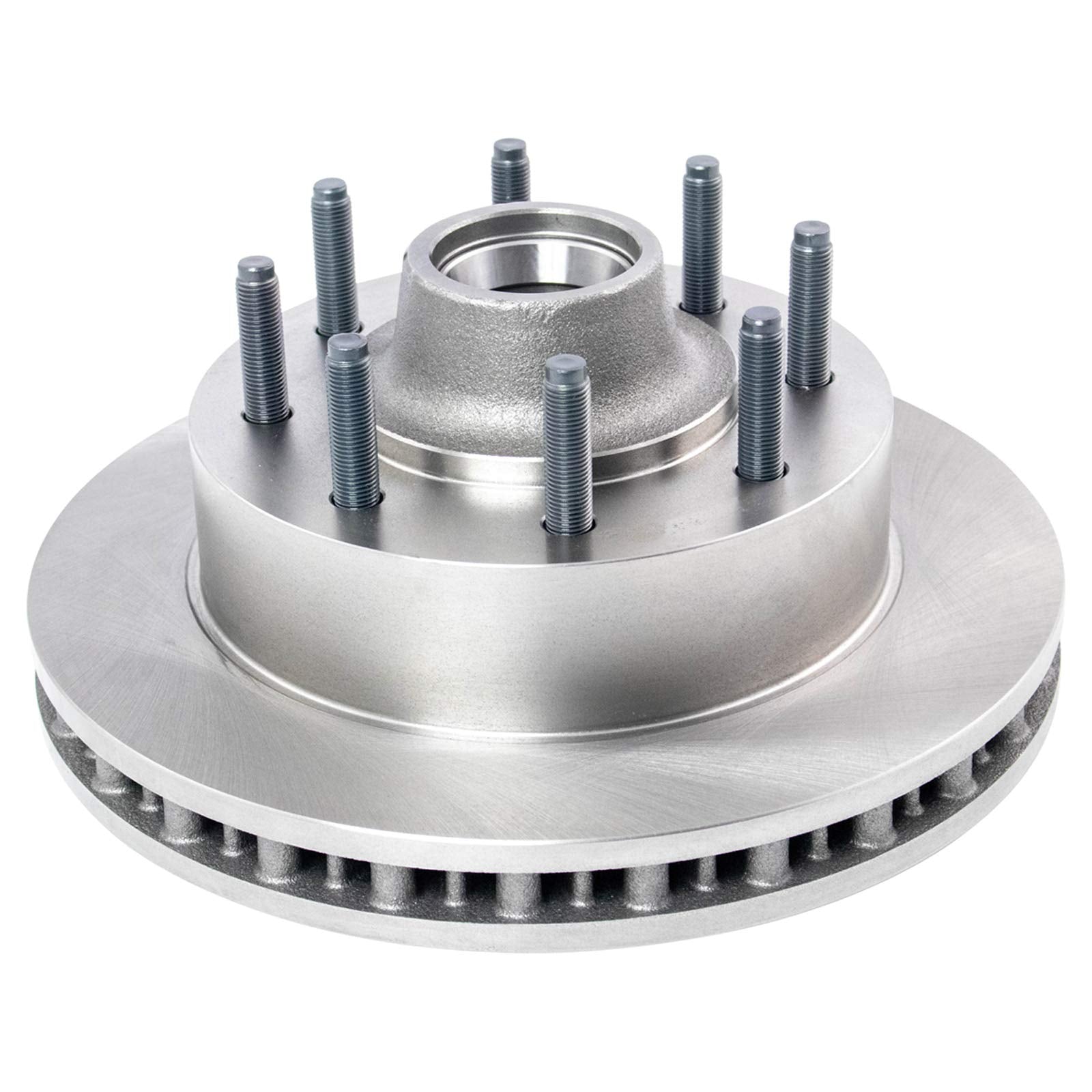 Trq Front Brake Rotors Set Vented Compatible With 2003-2004 Ford Excursion F-250 Super Duty F-350 Super Duty