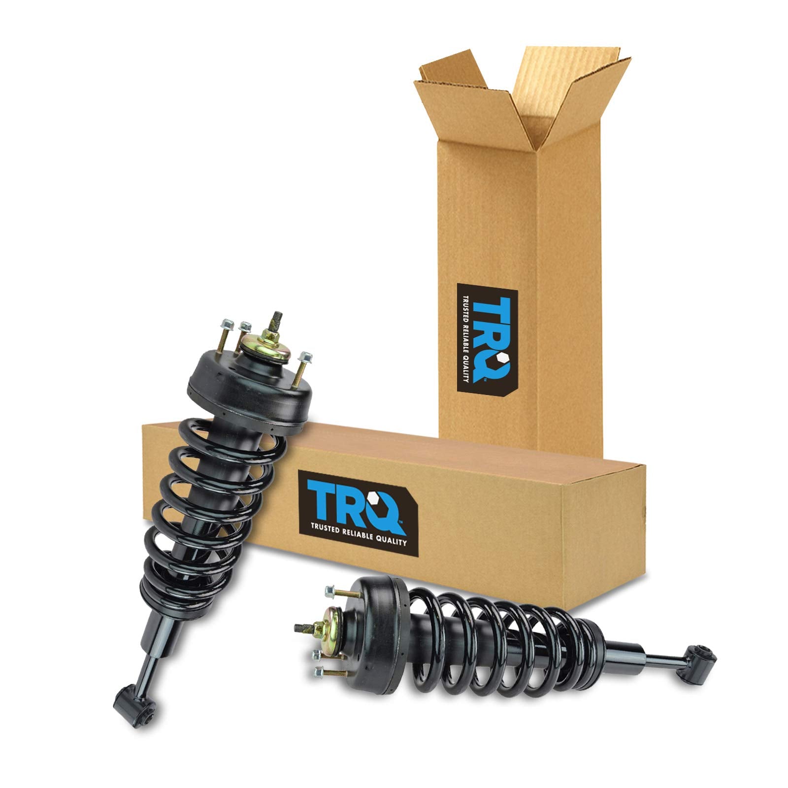 Trq Front Strut & Coil Spring Assembly Set Driver & Passenger Sides Compatible With 06-10 Ford Explorer Mercury Mountaineer