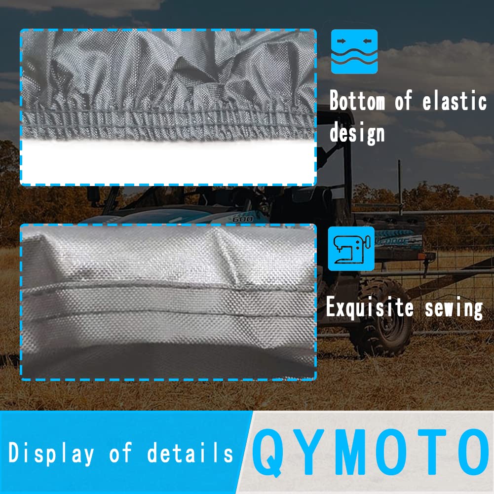 QYMOTO 2-3 Seater CFMOTO UTV Cover 420D Heavy Duty All Weather Storage Cover Fits for CFMOTO Cover Uforce Zforce 500 600 800 950