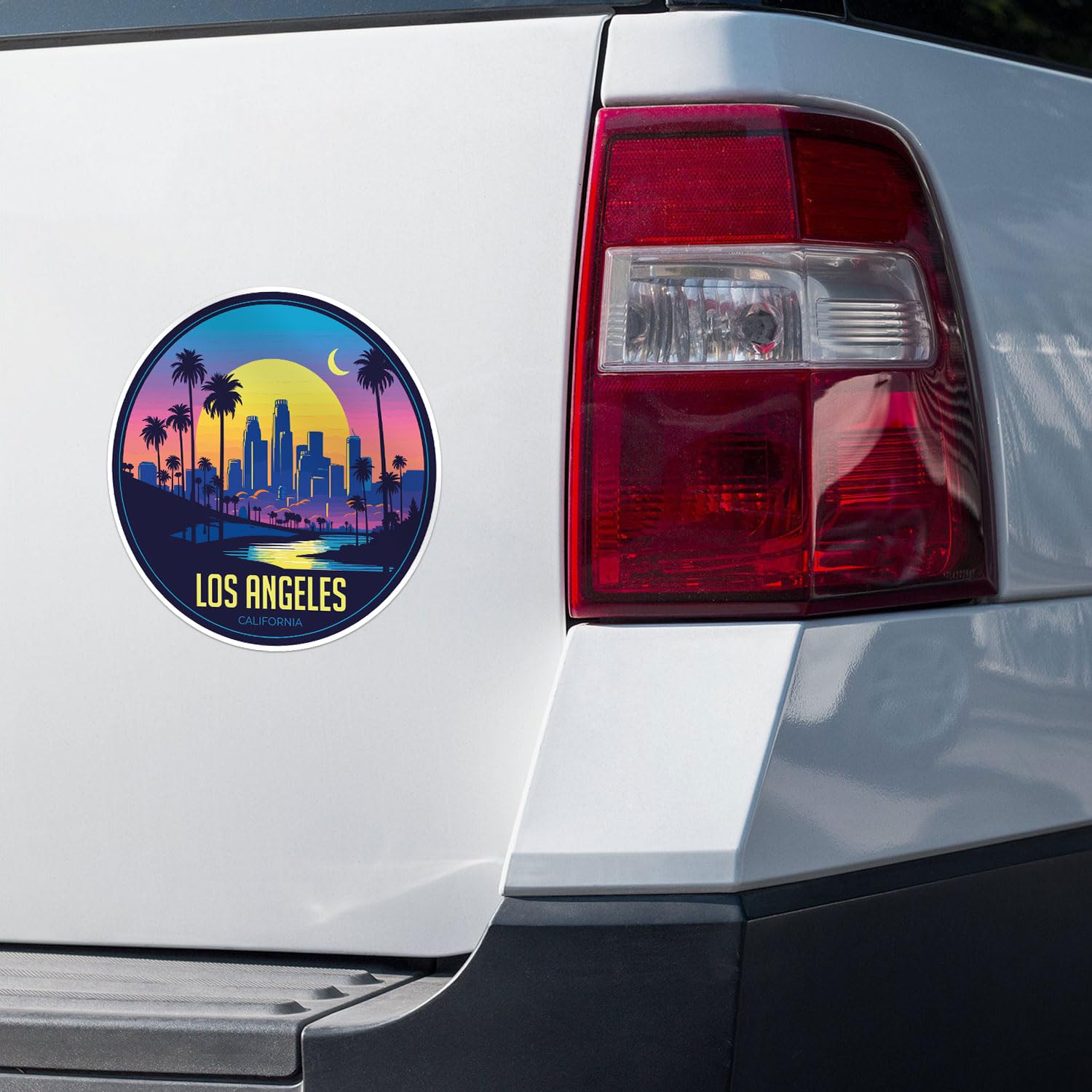 Los Angeles City Sticker - Waterproof Vinyl Decal for Car Bumper, Laptop, Water Bottle, Wall, and Window, Size - 5'' Longer Side