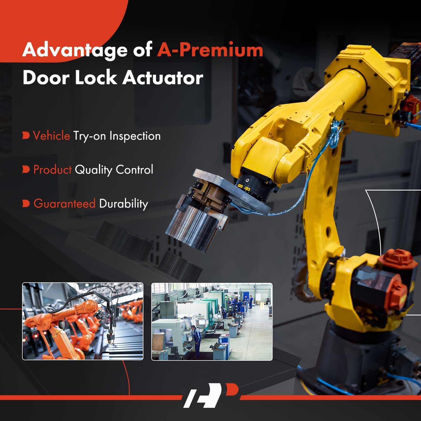 A-Premium Door Latch Lock Actuator Compatible with Ford & Lincoln Vehicles - Explorer, F-150, Police Interceptor Sedan, Special